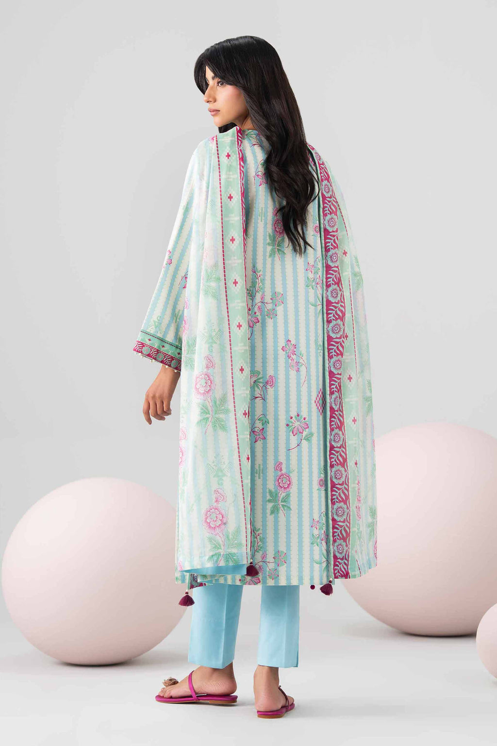 Original Nishat 3 Piece - Printed Loose Fabric - 42602641 | Buy Online in Pakistan