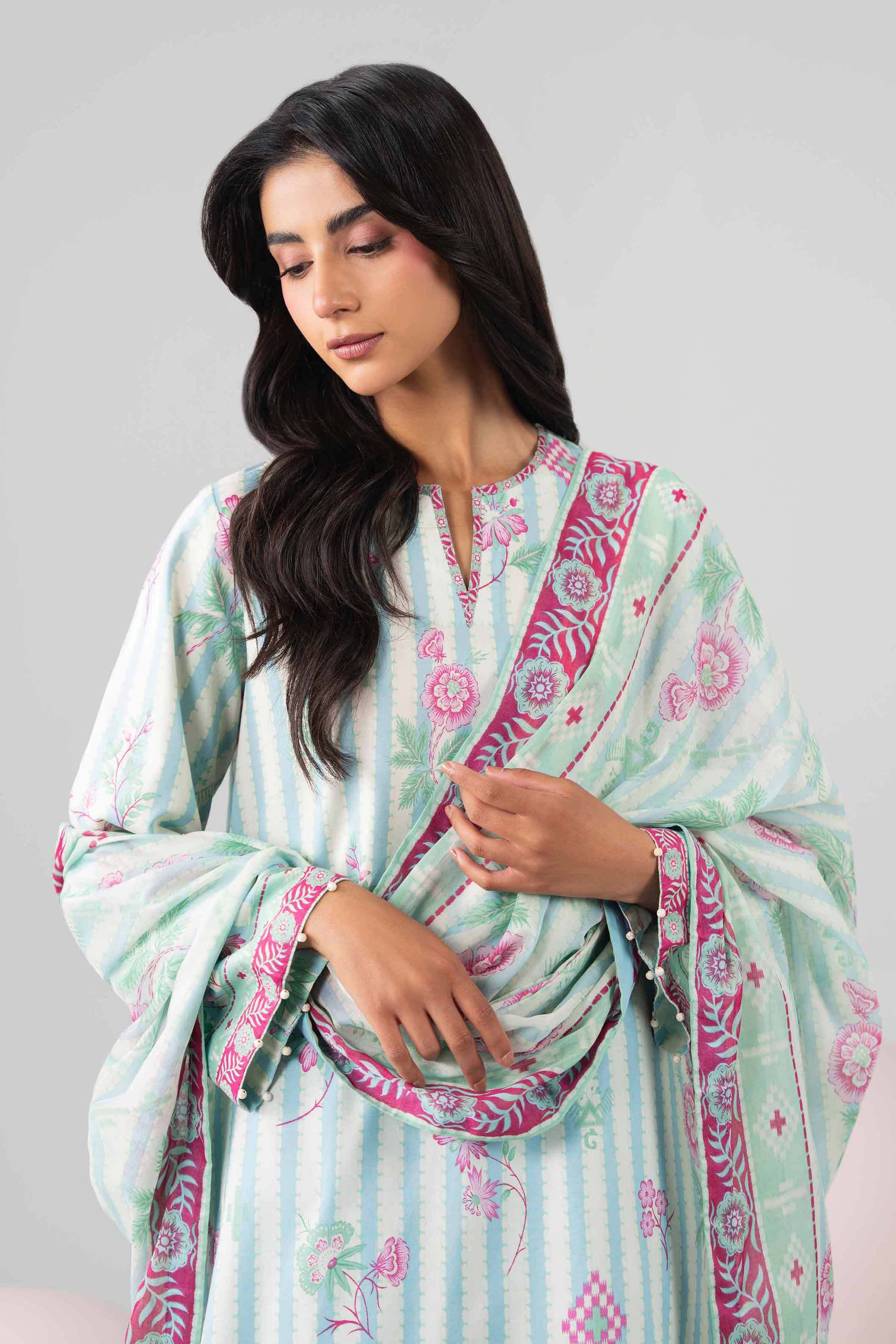 Original Nishat 3 Piece - Printed Loose Fabric - 42602641 | Buy Online in Pakistan