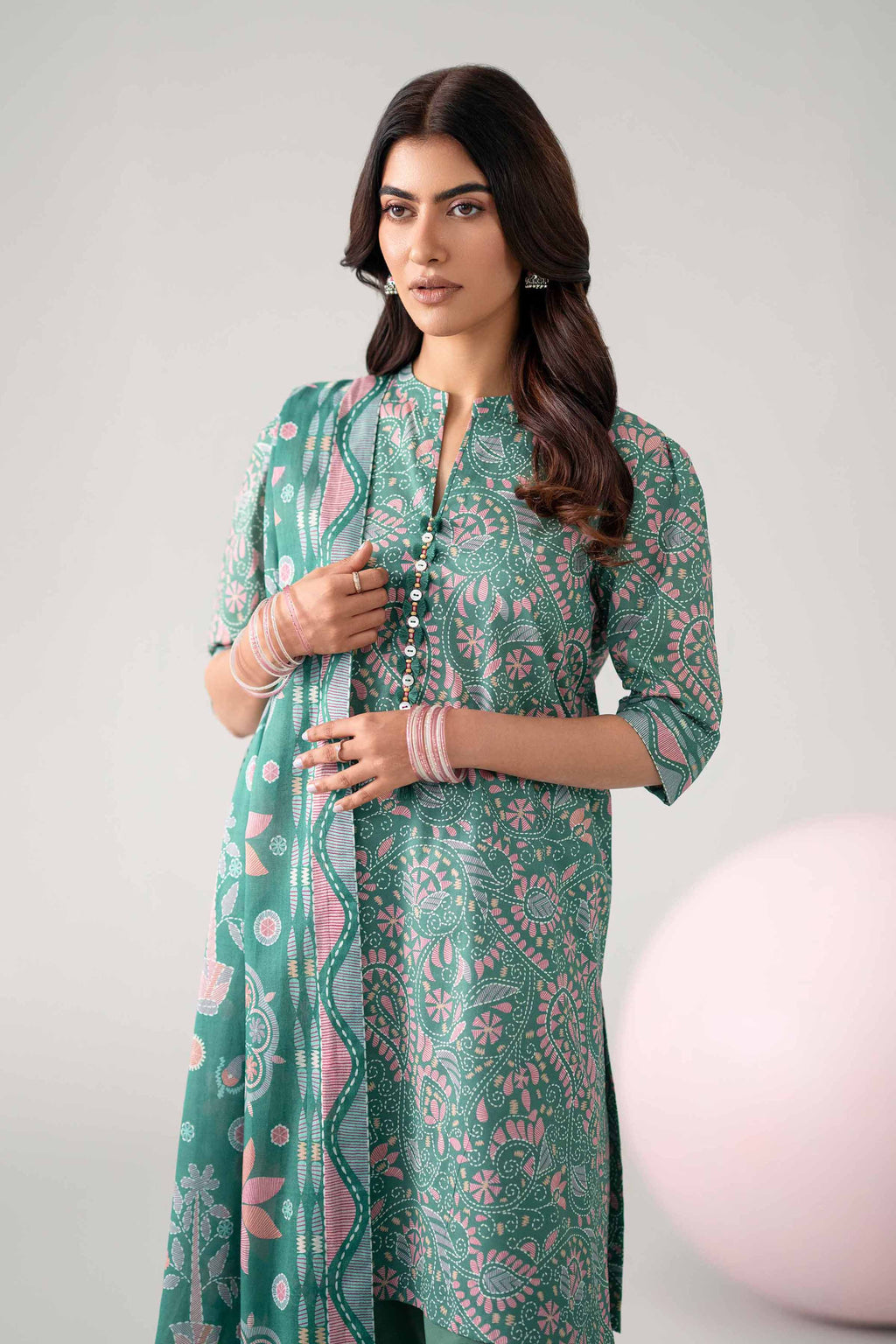 Original Nishat 3 Piece - Printed Loose Fabric - 42602643 | Buy Online in Pakistan