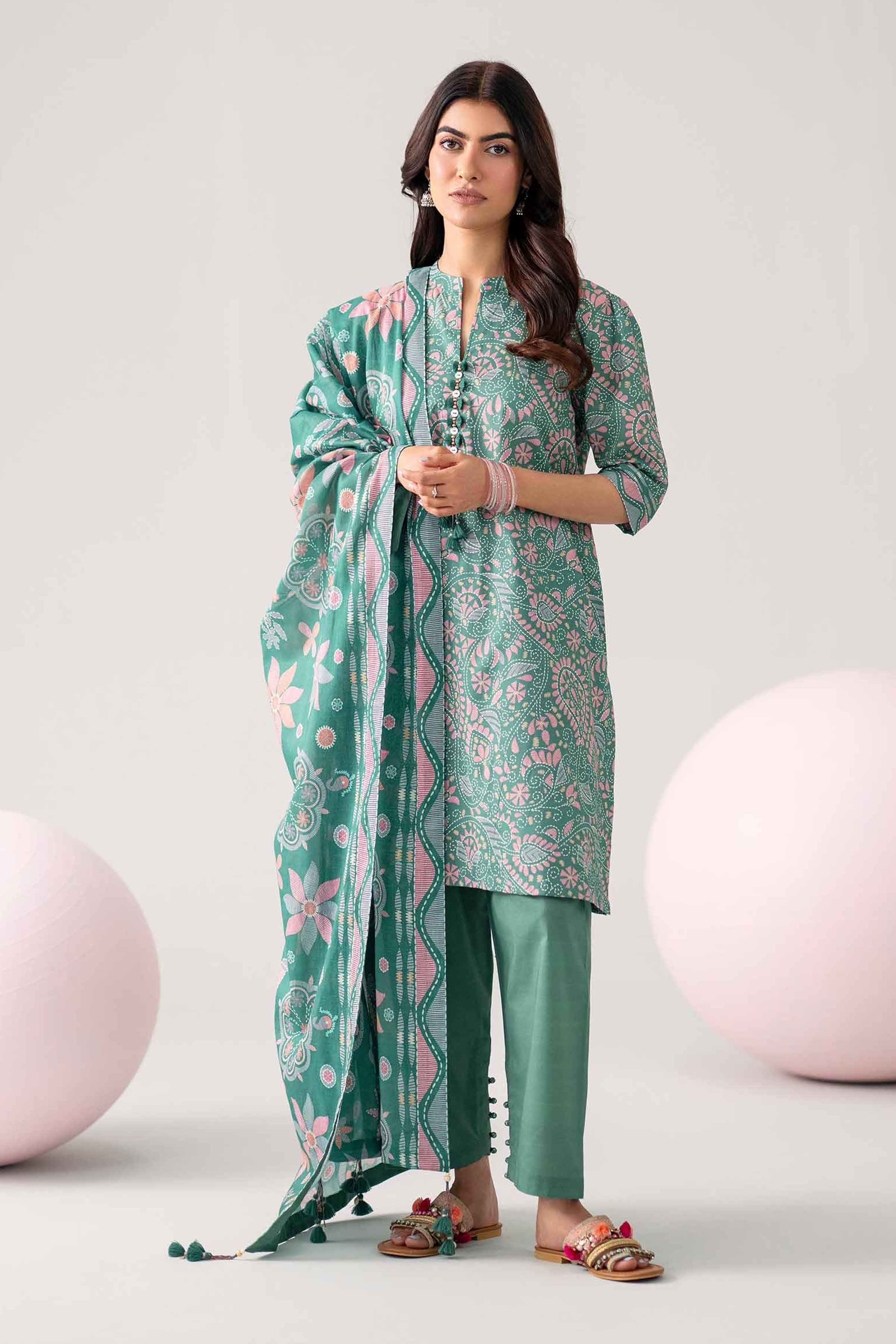 Original Nishat 3 Piece - Printed Loose Fabric - 42602643 | Buy Online in Pakistan