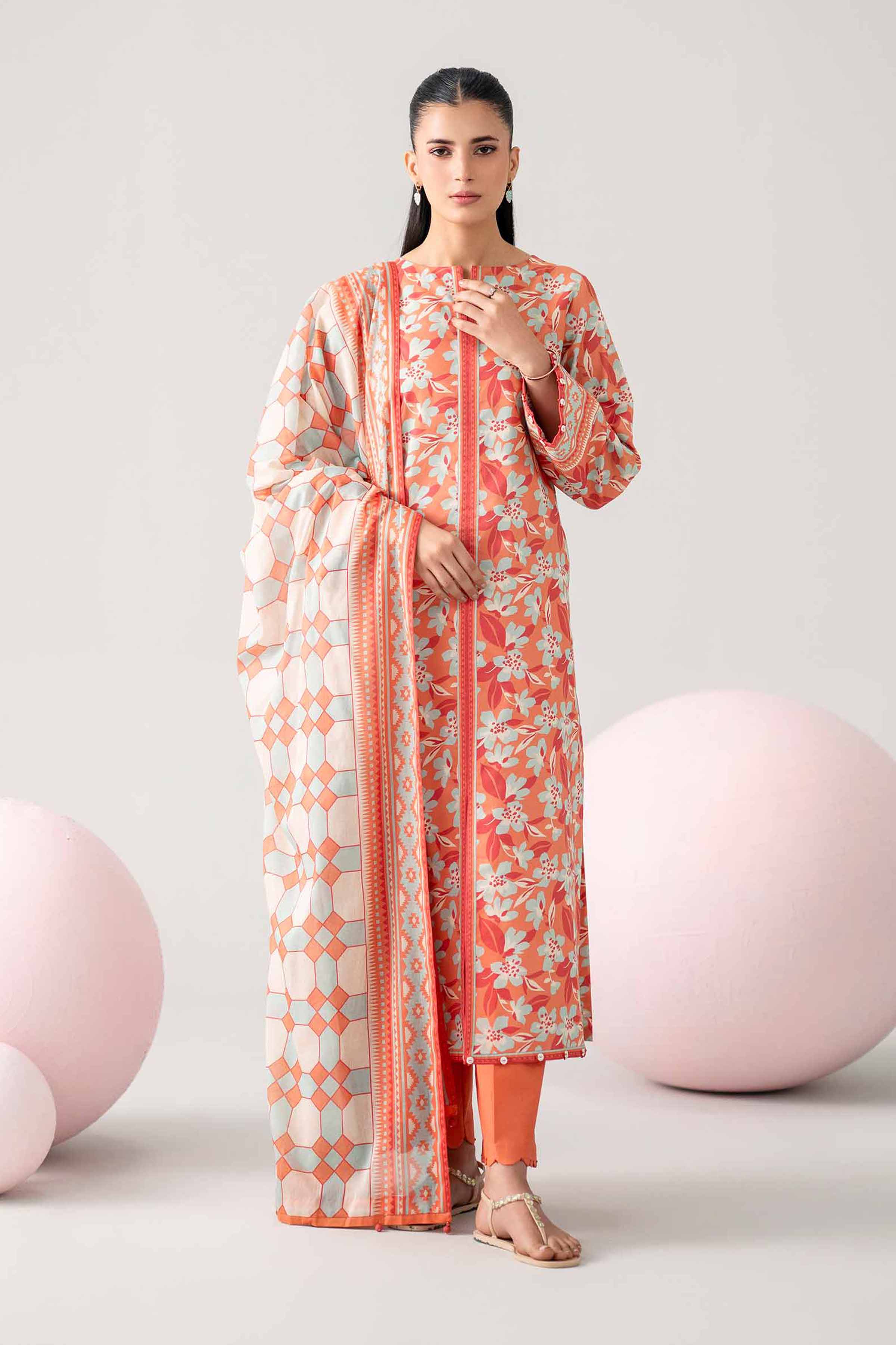 Original Nishat 3 Piece - Printed Loose Fabric - 42602645 | Buy Online in Pakistan