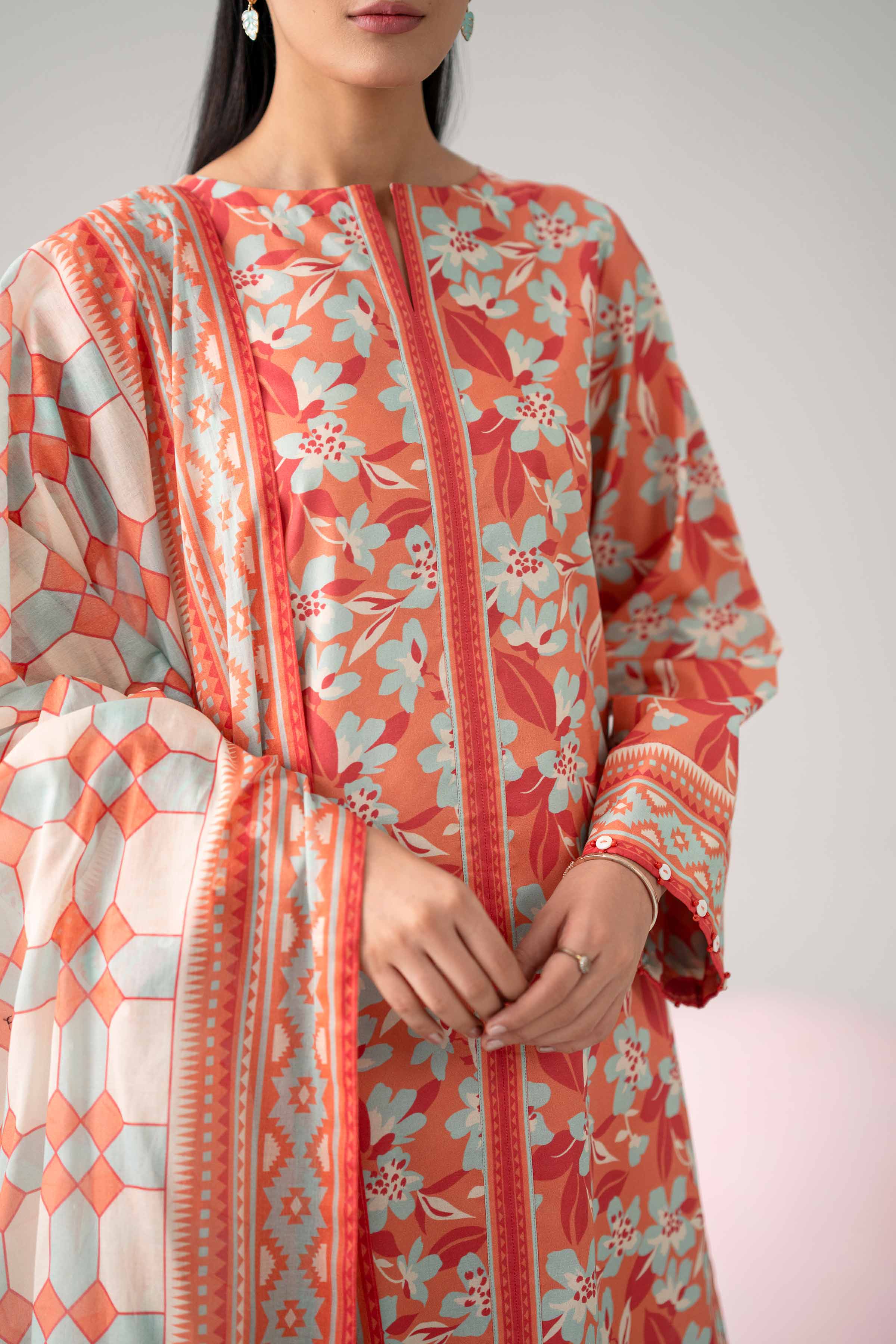 Original Nishat 3 Piece - Printed Loose Fabric - 42602645 | Buy Online in Pakistan