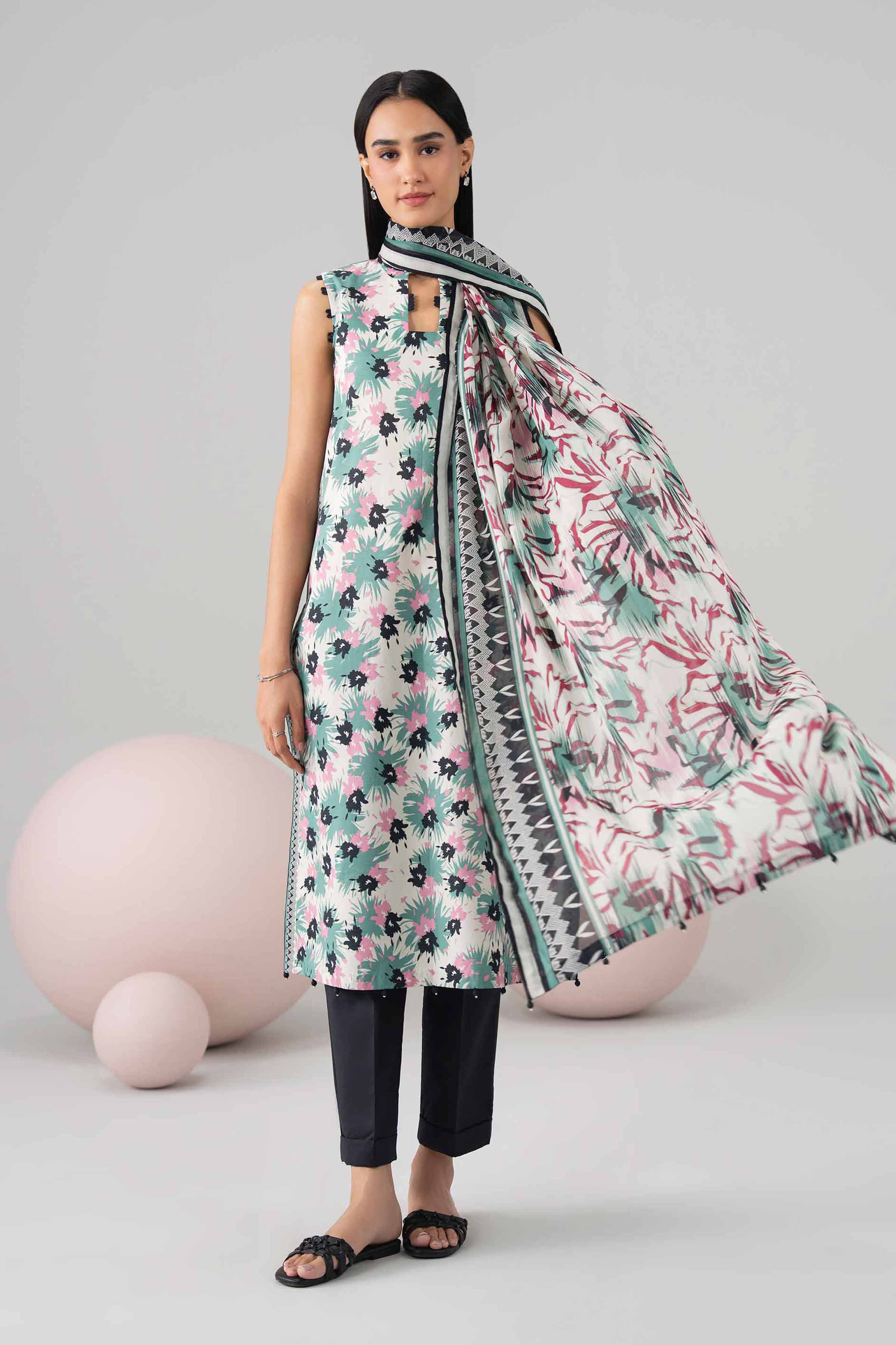 Original Nishat 3 Piece - Printed Loose Fabric - 42602648 | Buy Online in Pakistan