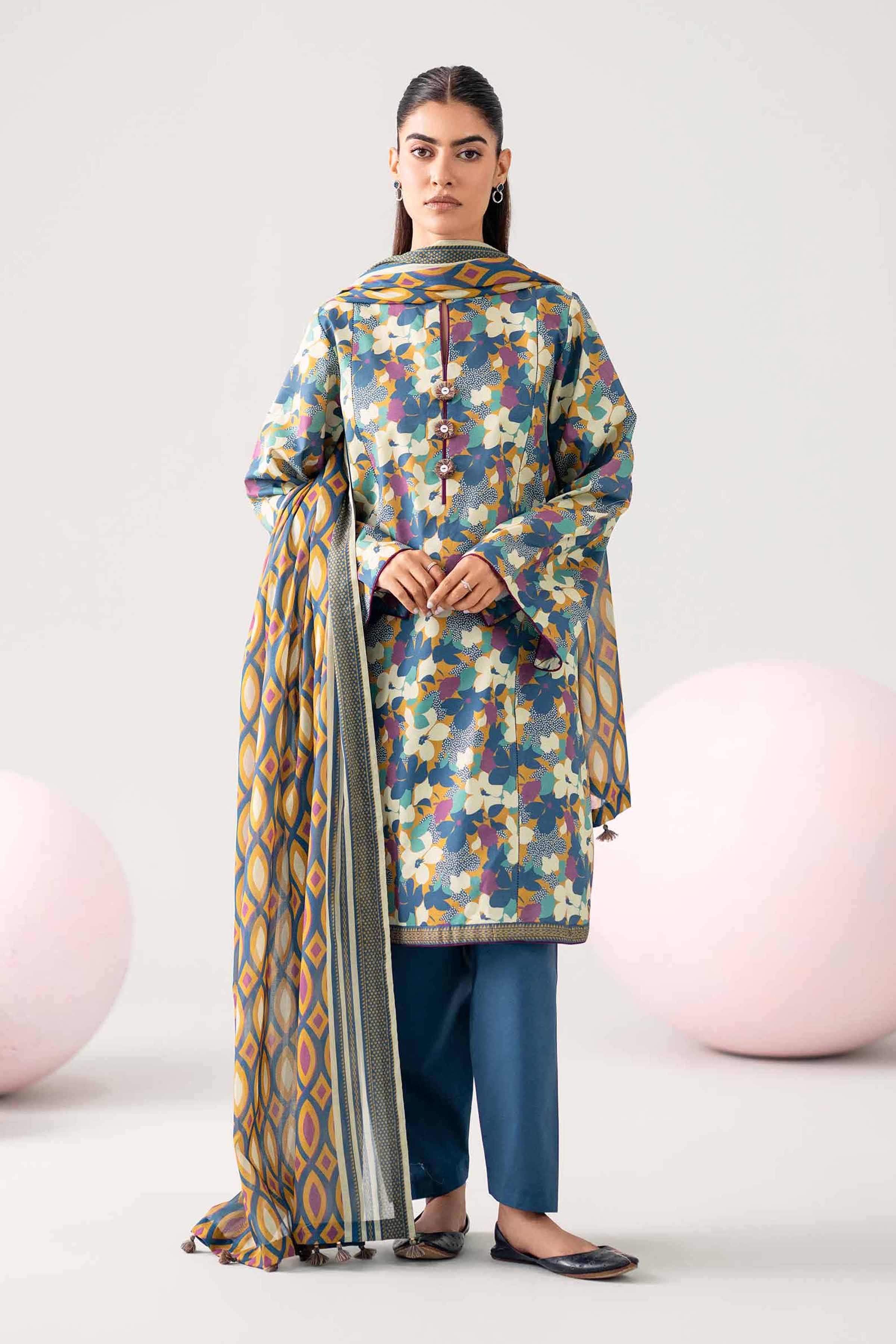 Original Nishat 3 Piece - Printed Loose Fabric - 42602649 | Buy Online in Pakistan