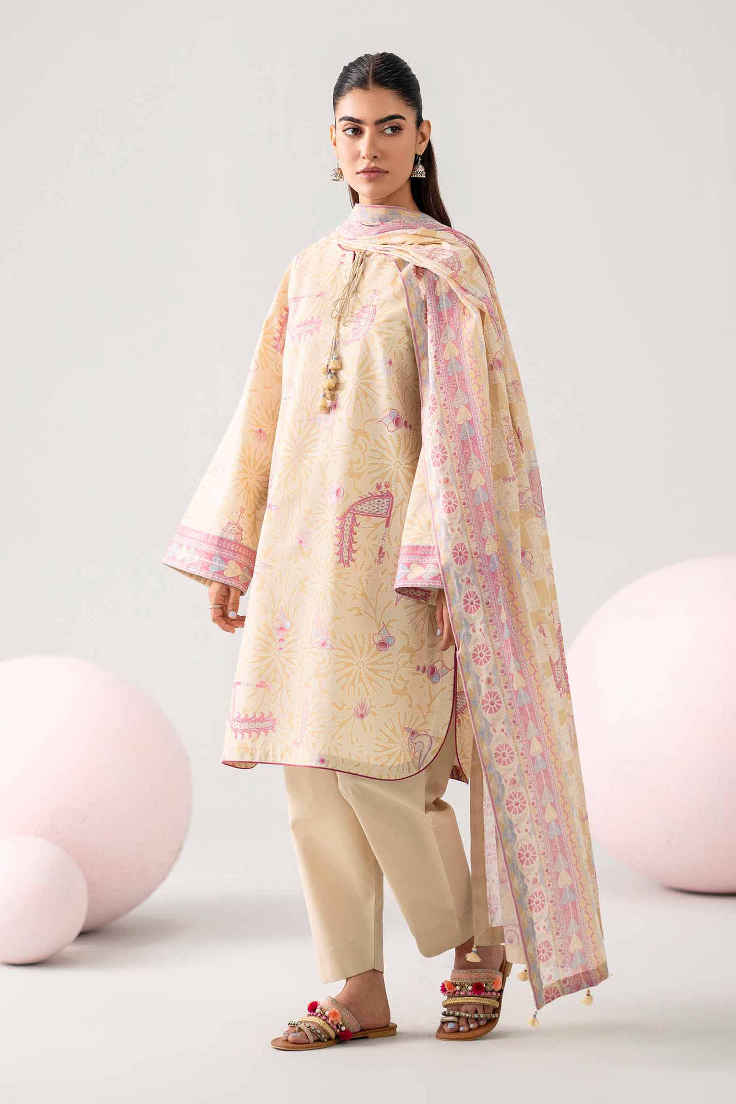 Original Nishat 3 Piece - Printed Loose Fabric - 42602650 | Buy Online in Pakistan