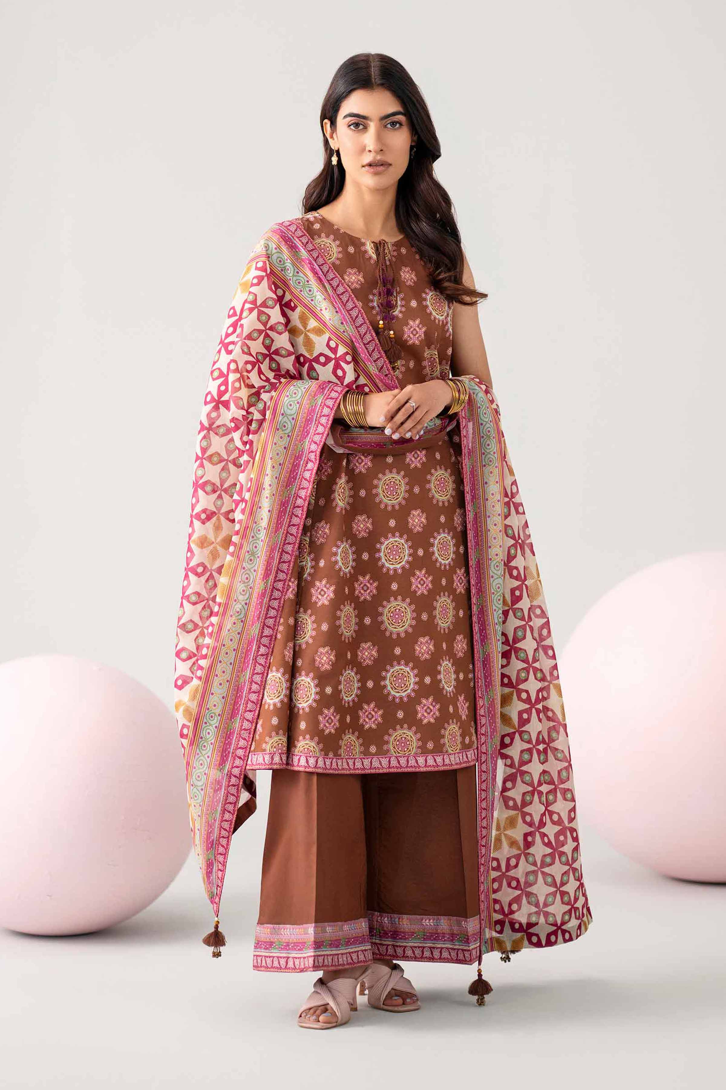 Original Nishat 3 Piece - Printed Loose Fabric - 42602651 | Buy Online in Pakistan