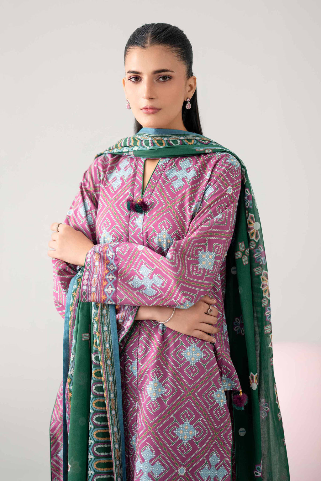 Original Nishat 3 Piece - Printed Loose Fabric - 42602653 | Buy Online in Pakistan