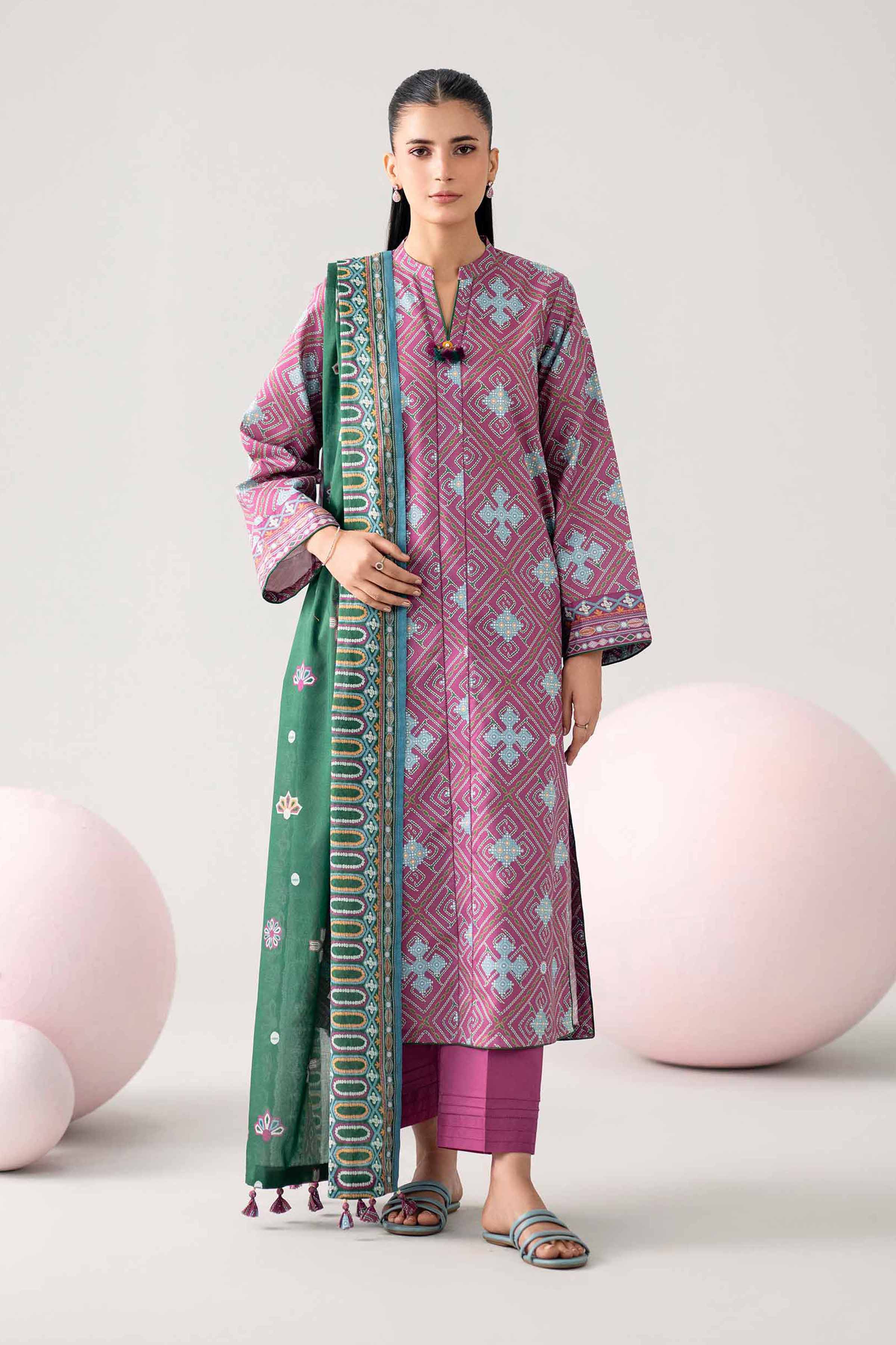 Original Nishat 3 Piece - Printed Loose Fabric - 42602653 | Buy Online in Pakistan