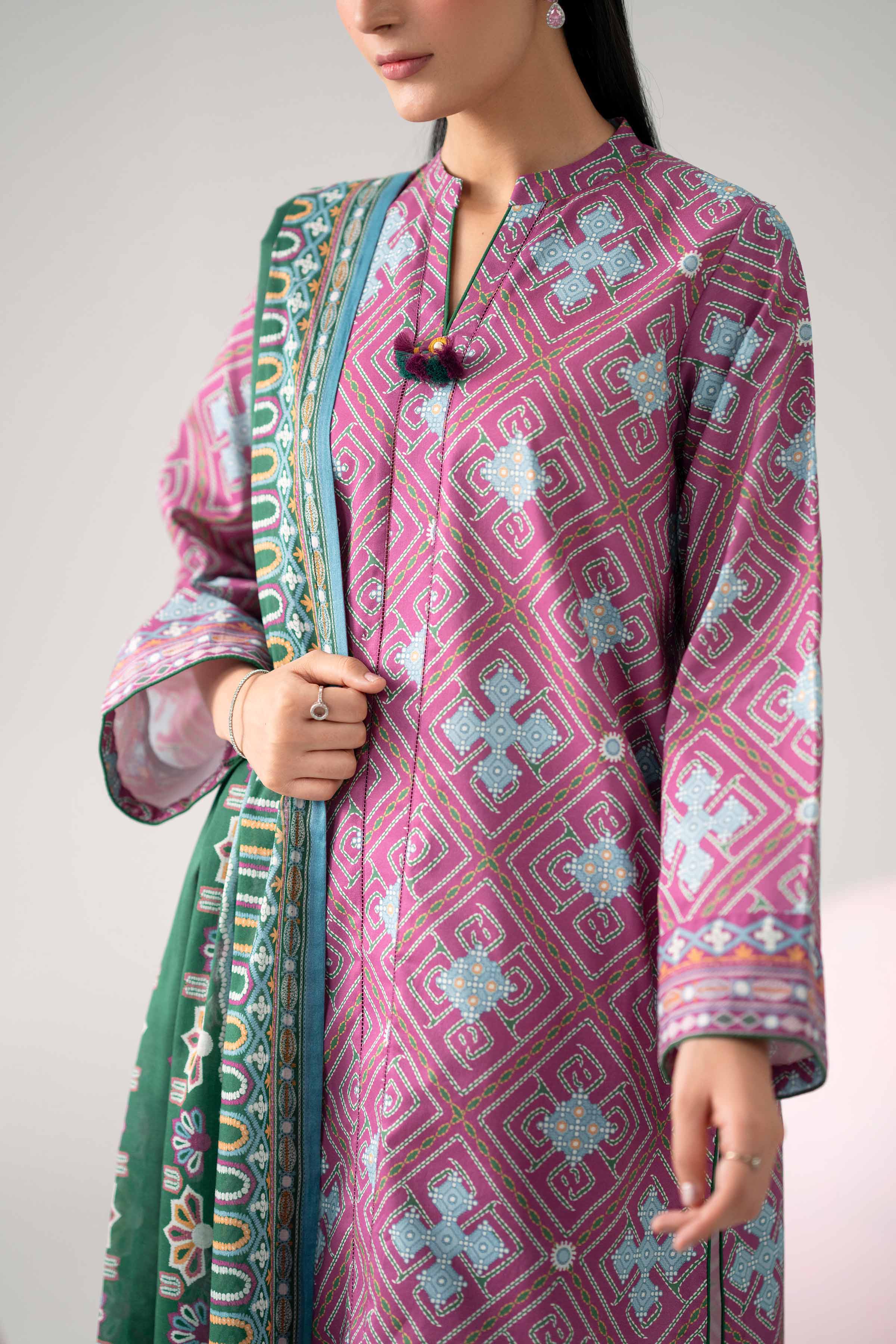 Original Nishat 3 Piece - Printed Loose Fabric - 42602653 | Buy Online in Pakistan