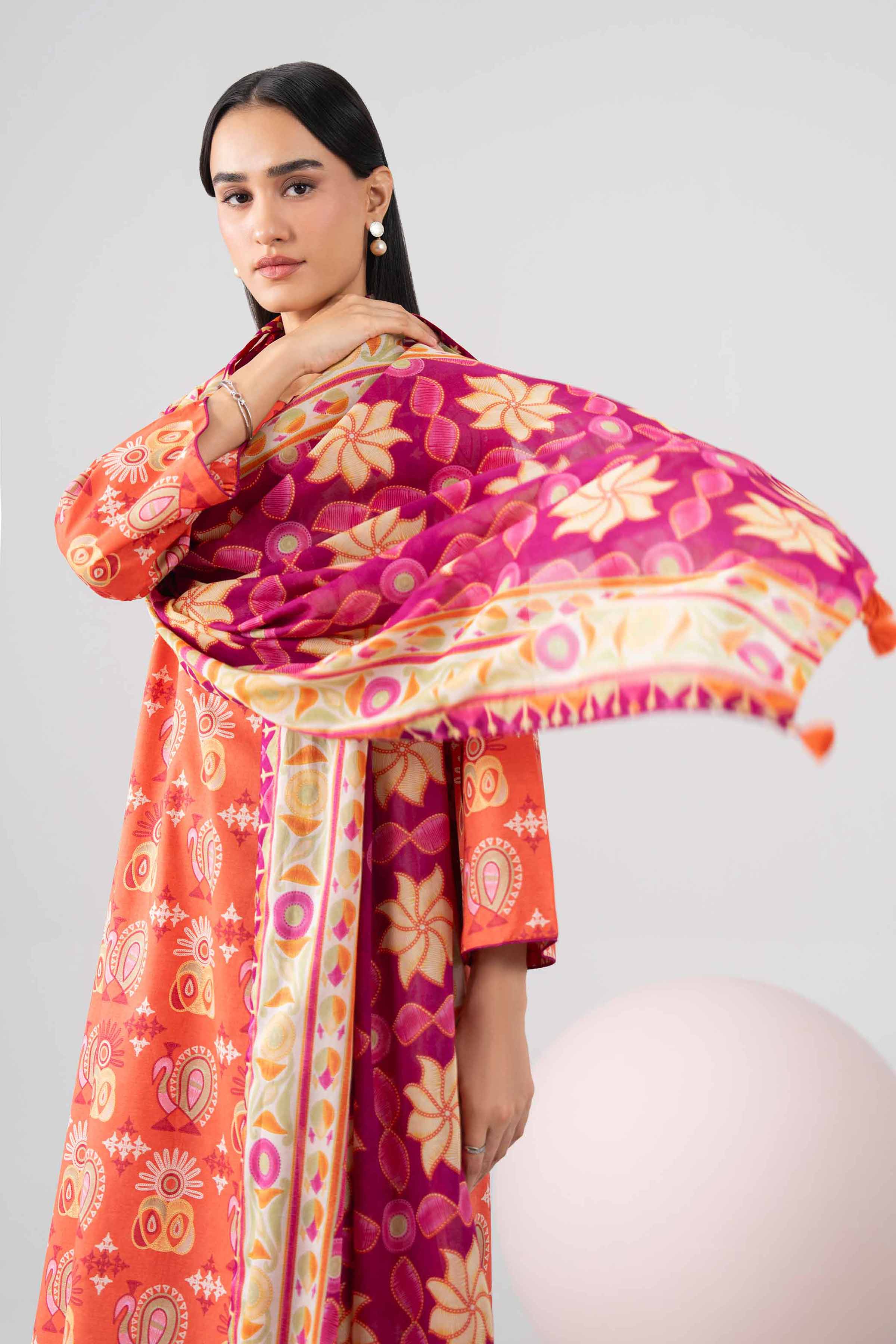 Original Nishat 3 Piece - Printed Loose Fabric - 42602654 | Buy Online in Pakistan