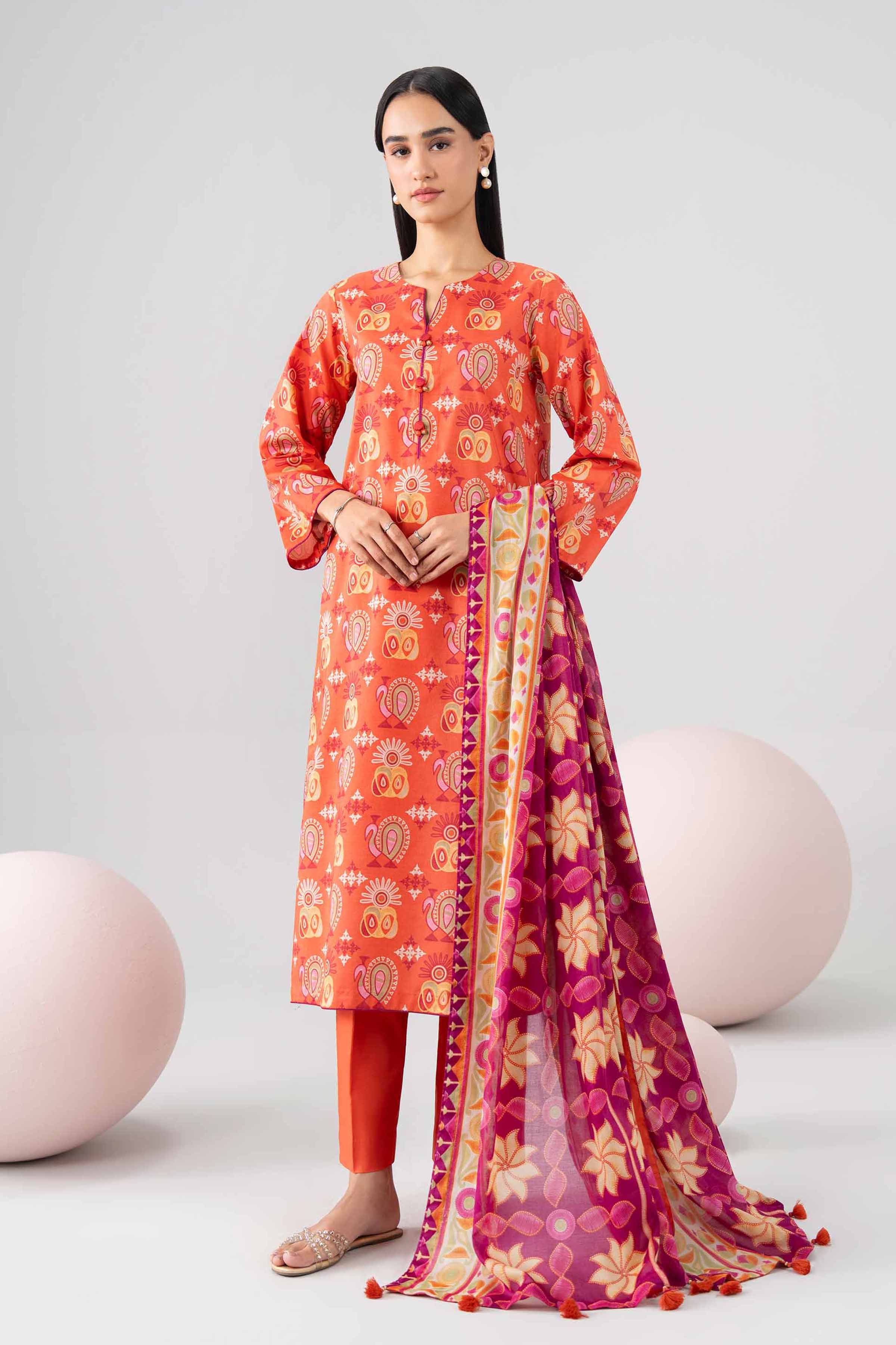 Original Nishat 3 Piece - Printed Loose Fabric - 42602654 | Buy Online in Pakistan