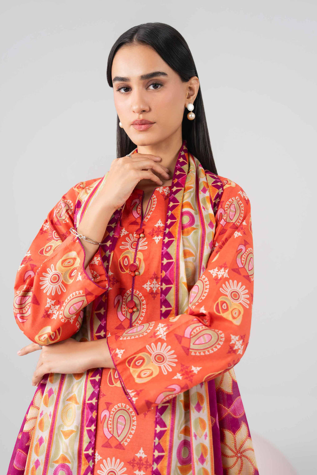 Original Nishat 3 Piece - Printed Loose Fabric - 42602654 | Buy Online in Pakistan