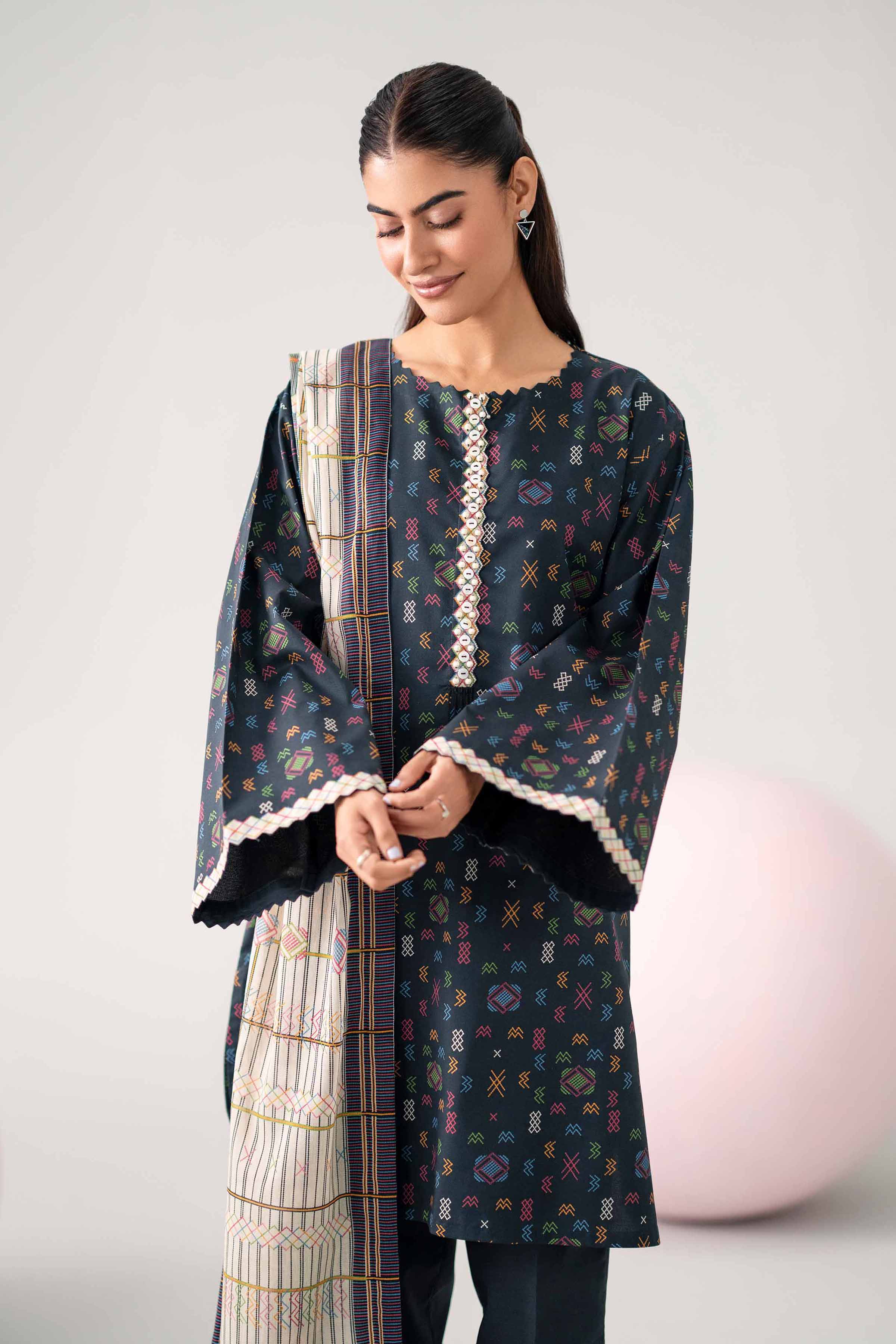 Original Nishat 3 Piece - Printed Loose Fabric - 42602656 | Buy Online in Pakistan