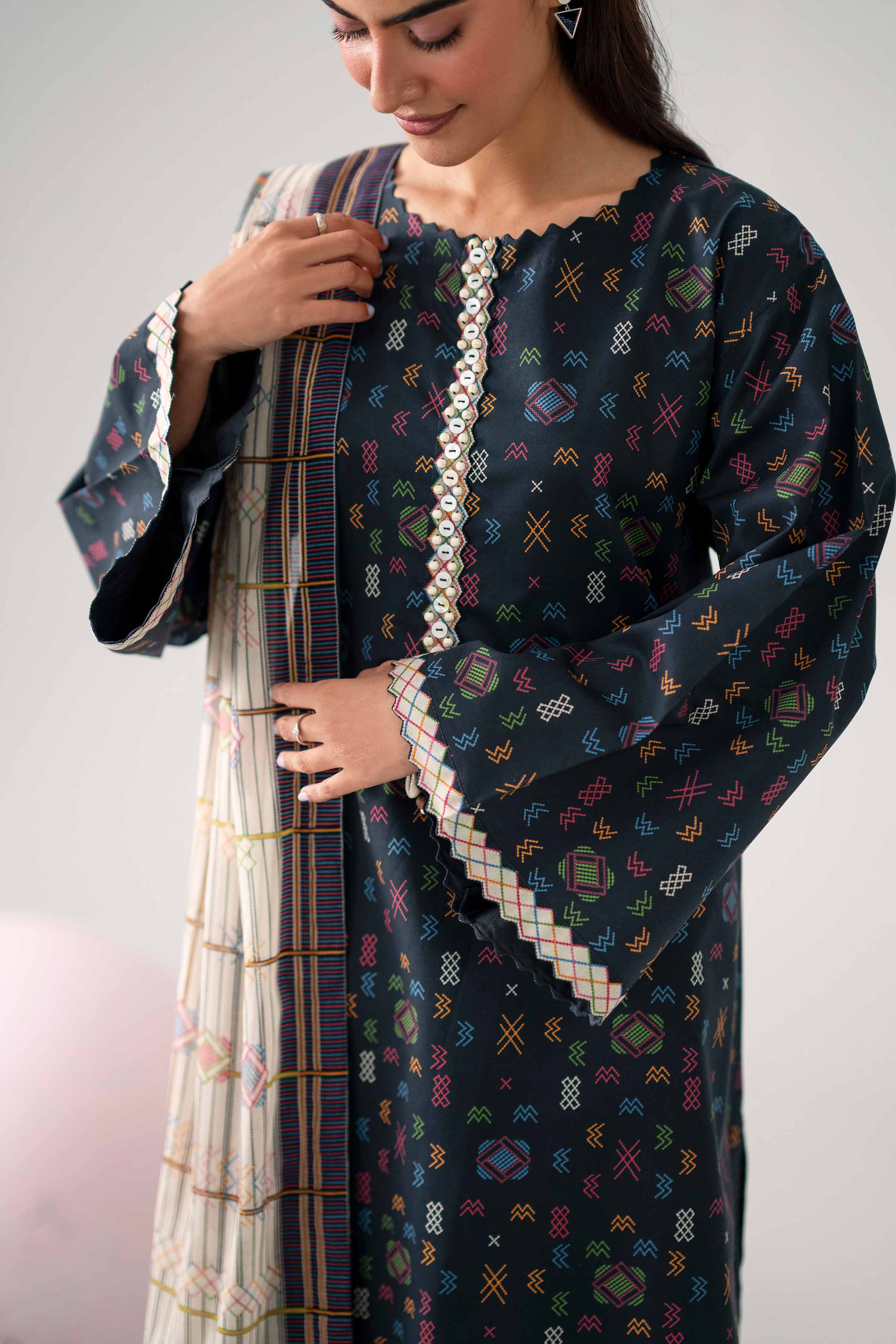 Original Nishat 3 Piece - Printed Loose Fabric - 42602656 | Buy Online in Pakistan