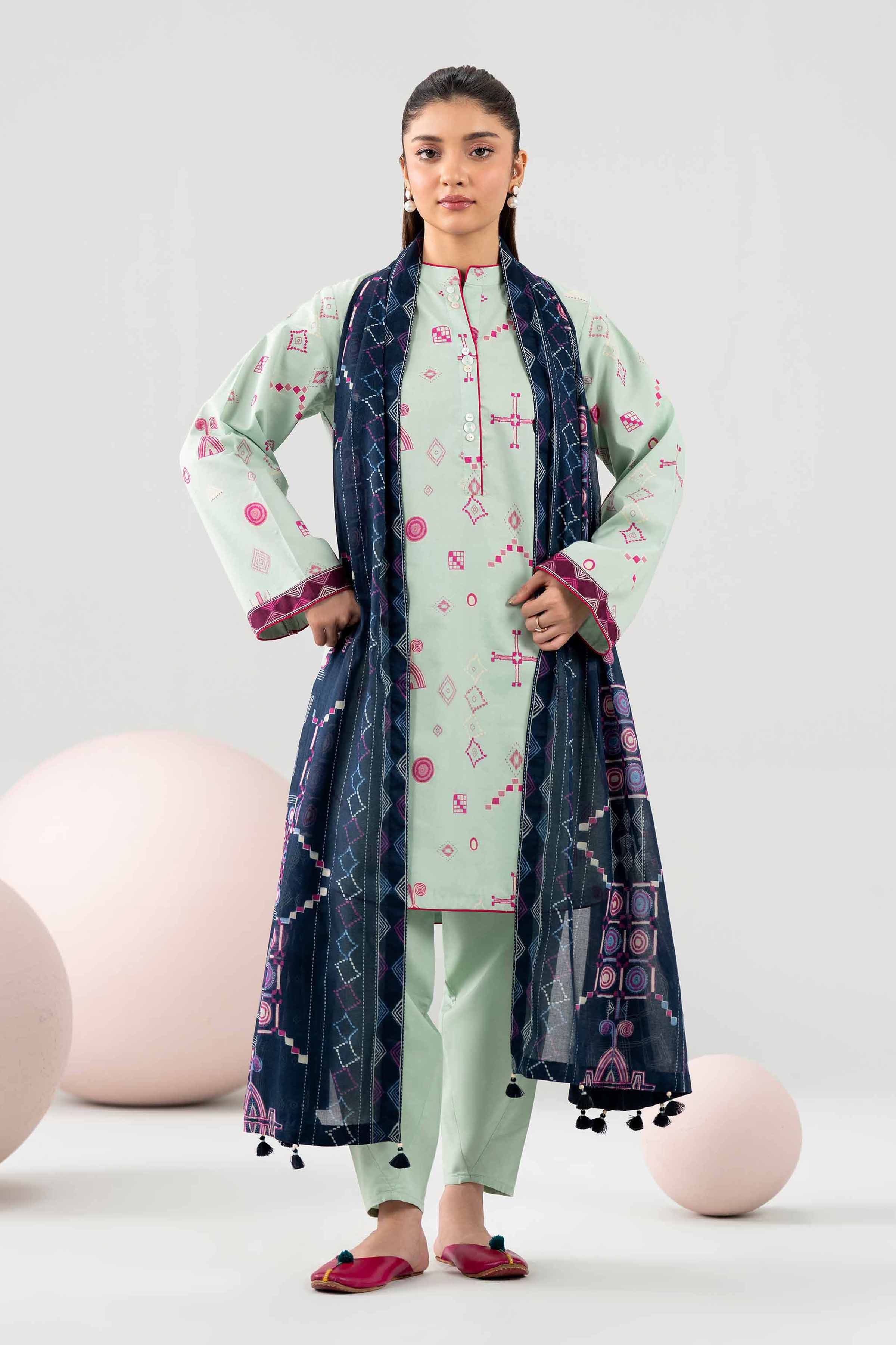 Original Nishat 3 Piece - Printed Loose Fabric - 42602657 | Buy Online in Pakistan