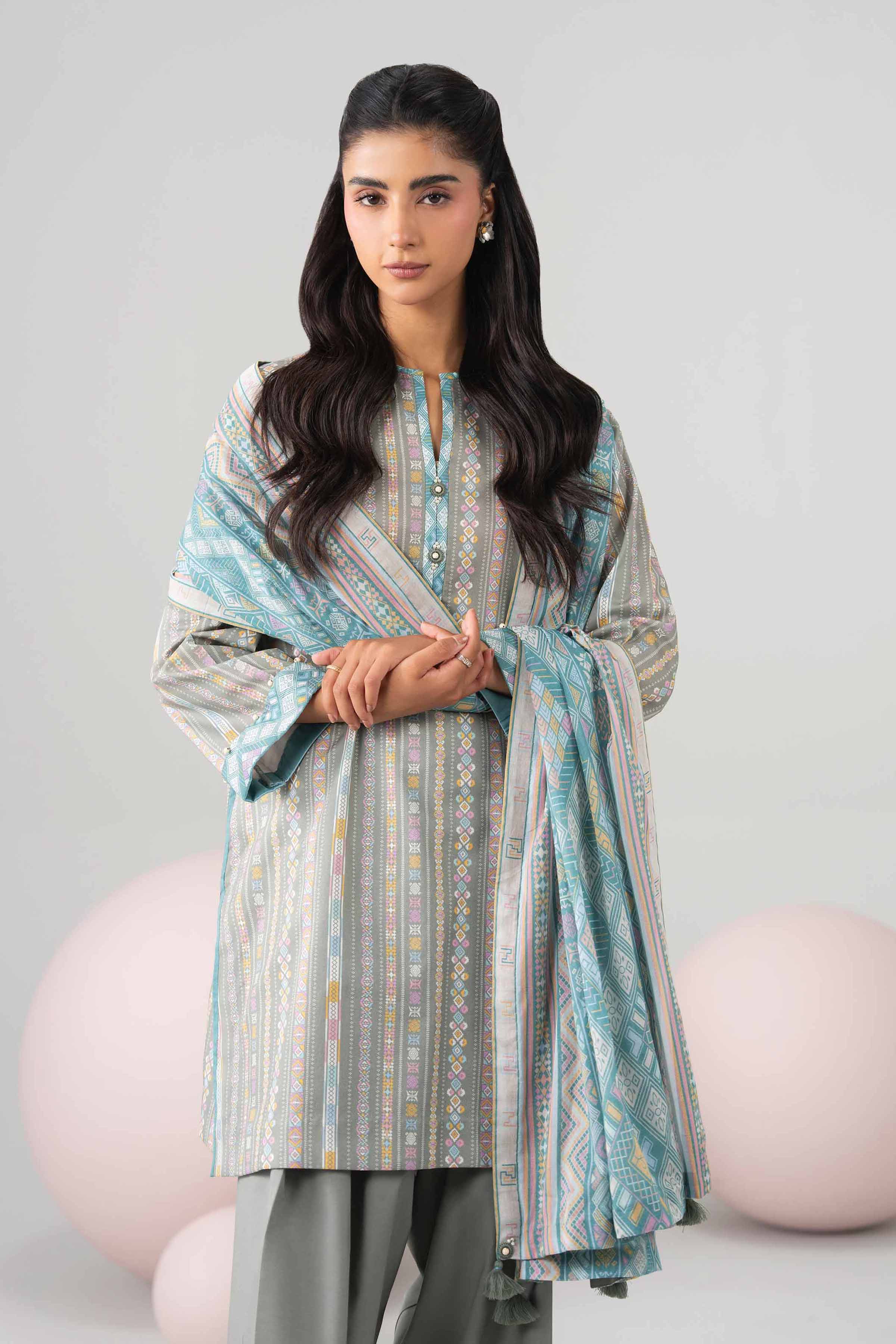 Original Nishat 3 Piece - Printed Loose Fabric - 42602658 | Buy Online in Pakistan