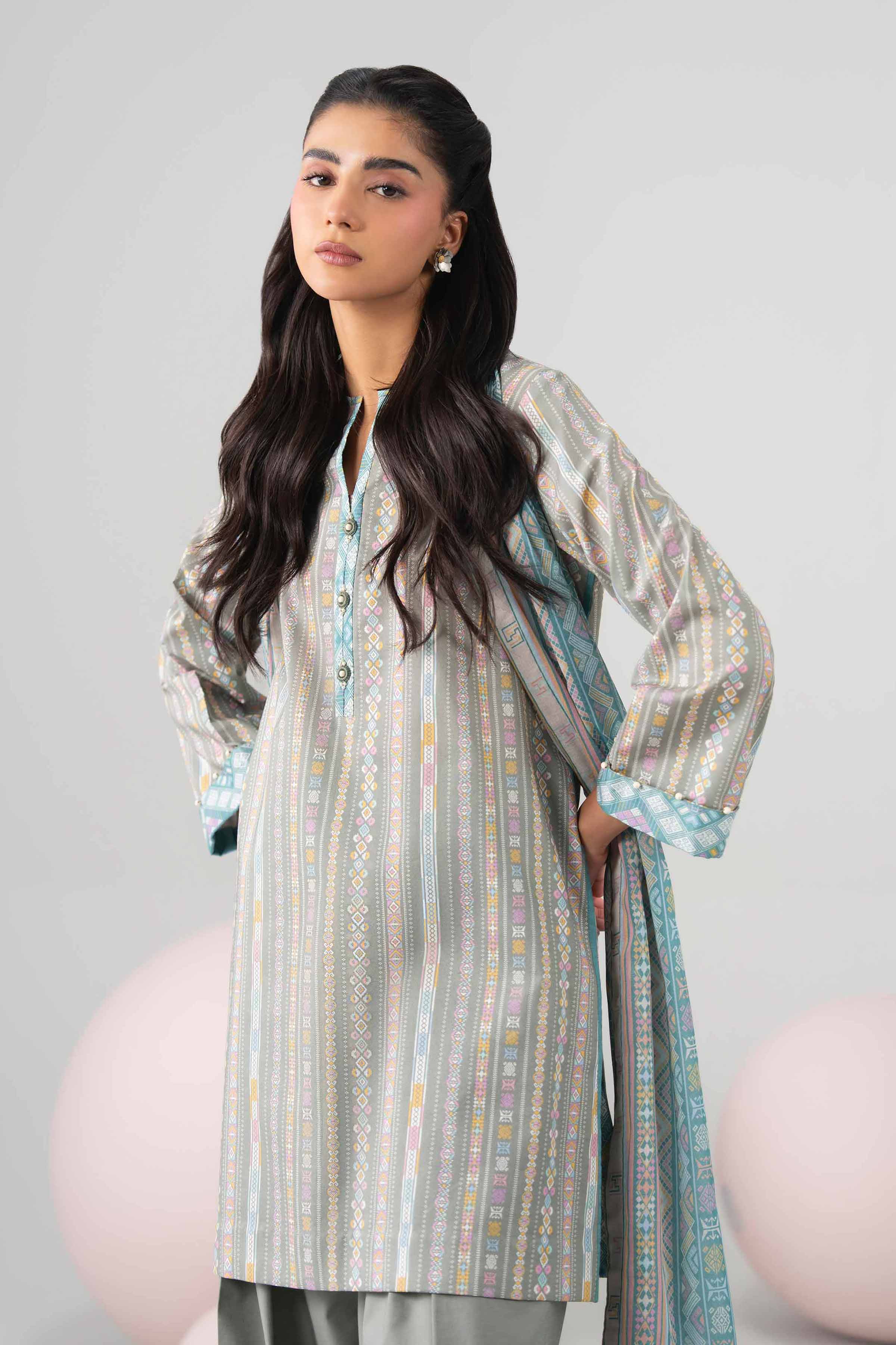 Original Nishat 3 Piece - Printed Loose Fabric - 42602658 | Buy Online in Pakistan
