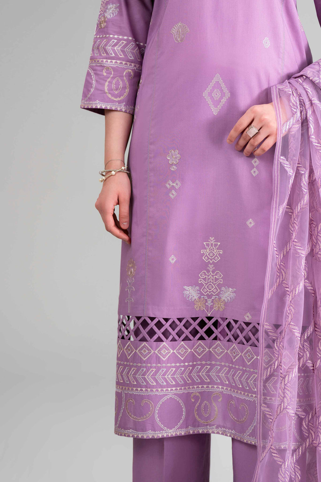 Original Nishat 3 Piece - Embroidered Suit - 42619528 | Buy Online in Pakistan