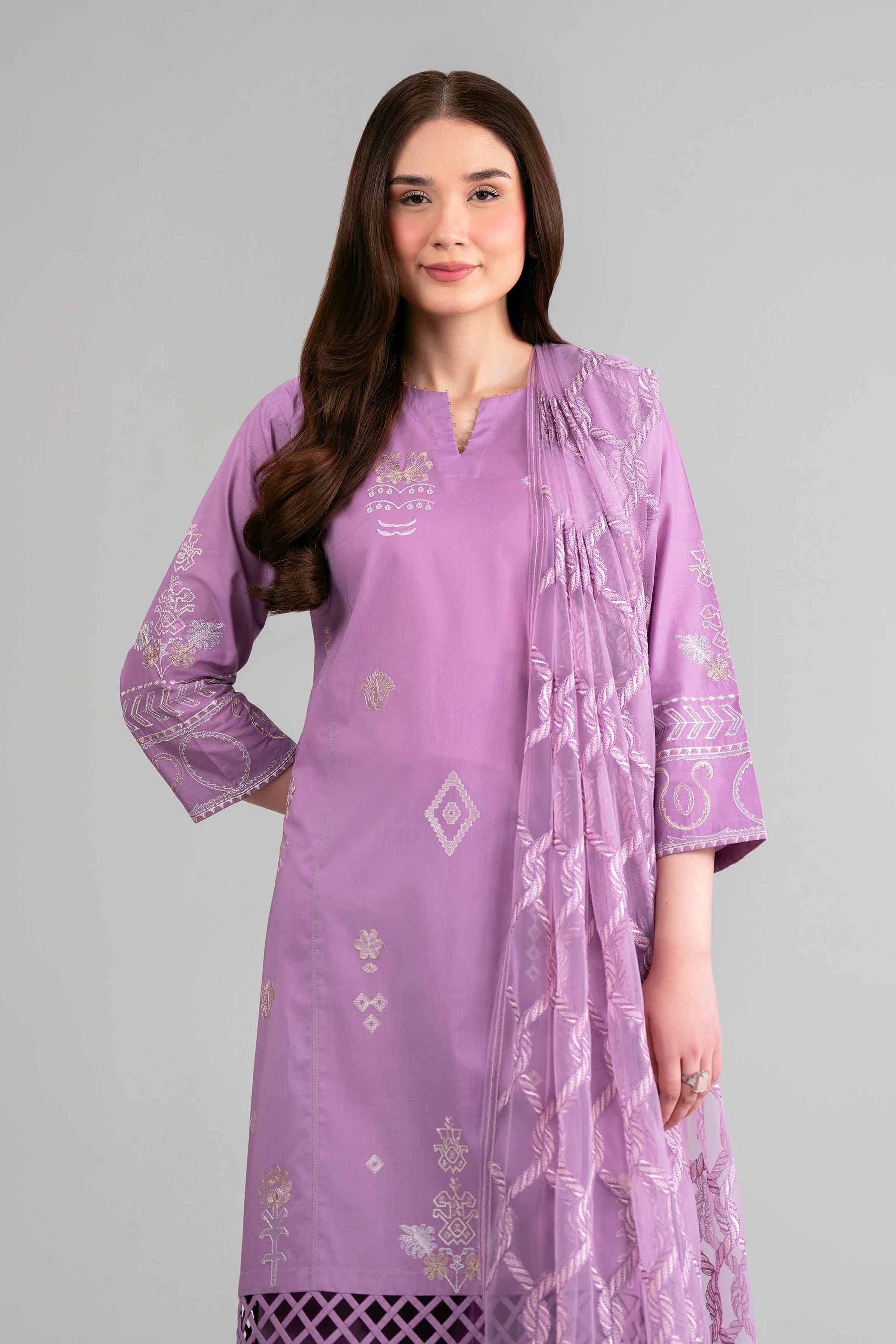 Original Nishat 3 Piece - Embroidered Suit - 42619528 | Buy Online in Pakistan