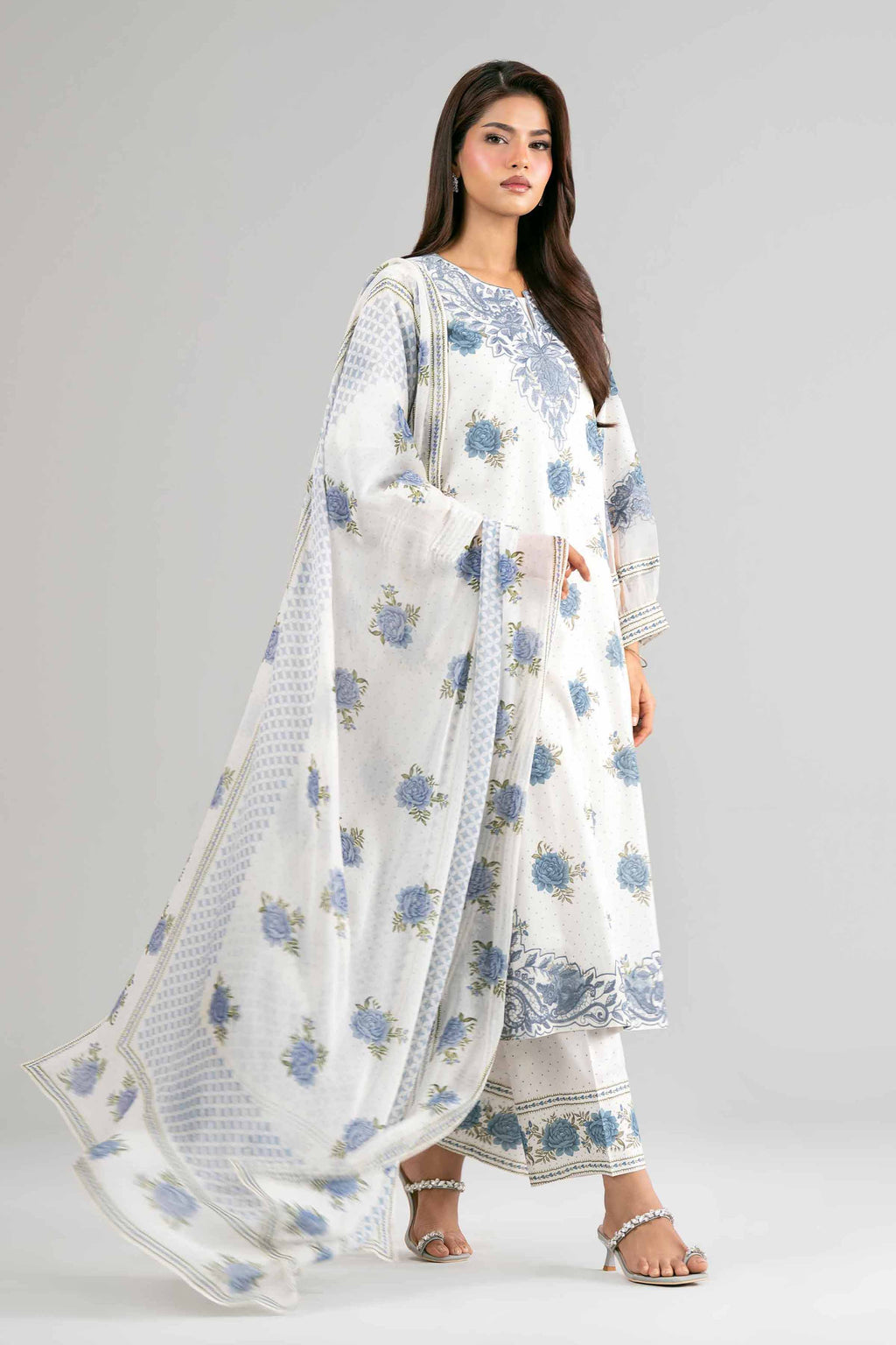 Original Nishat 3 Piece - Digital Printed Embroidered Suit - 42619531 | Buy Online in Pakistan