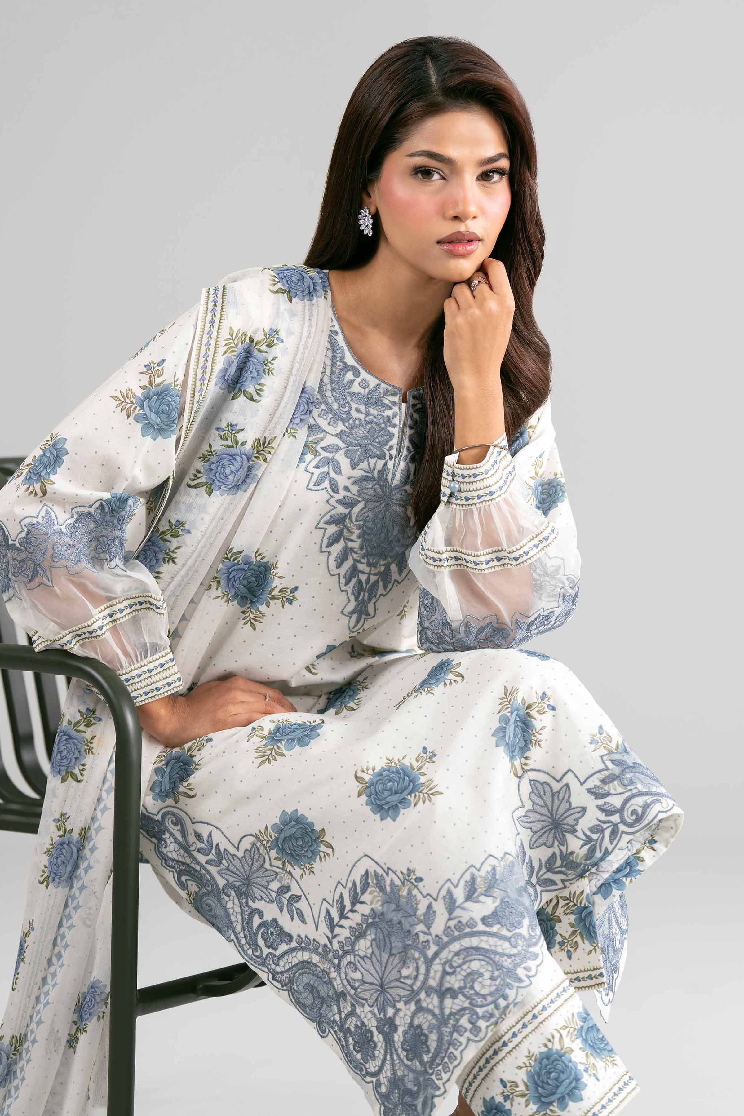 Original Nishat 3 Piece - Digital Printed Embroidered Suit - 42619531 | Buy Online in Pakistan
