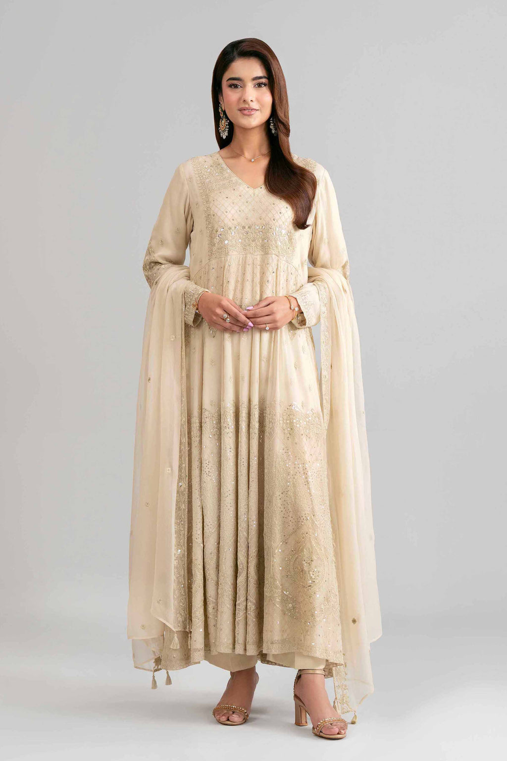 Original Nishat 3 Piece - Embroidered Suit - 42619944 | Buy Online in Pakistan