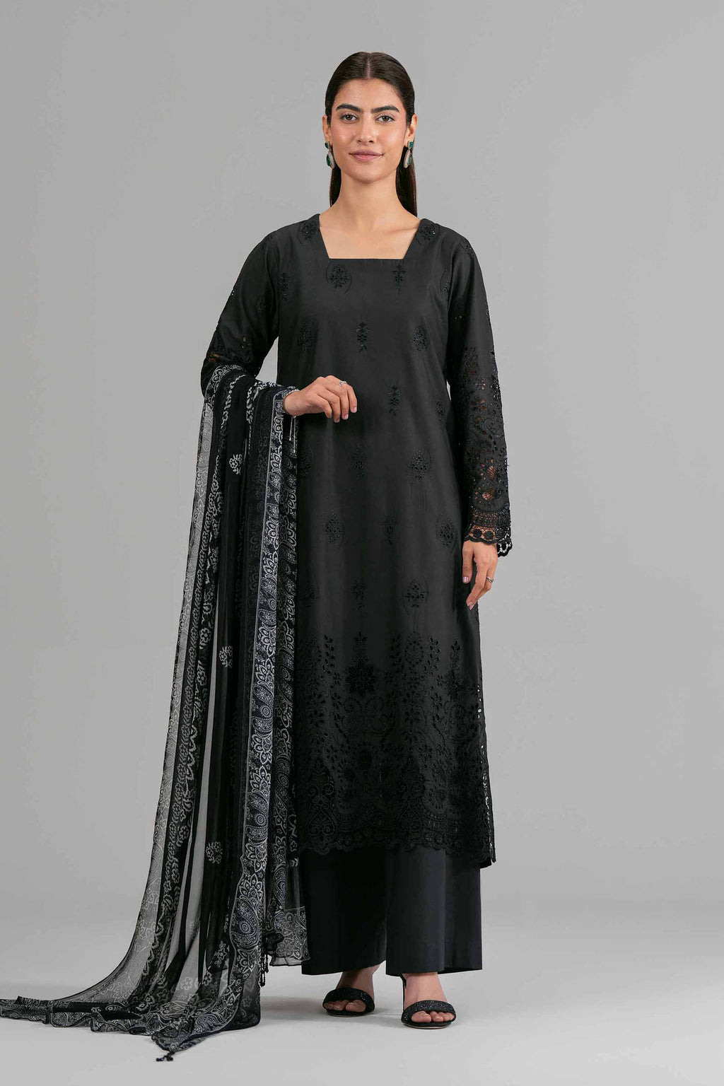 Original Nishat 3 Piece - Printed Embroidered Suit - 42619945 (4th May Launch) | Buy Online in Pakistan