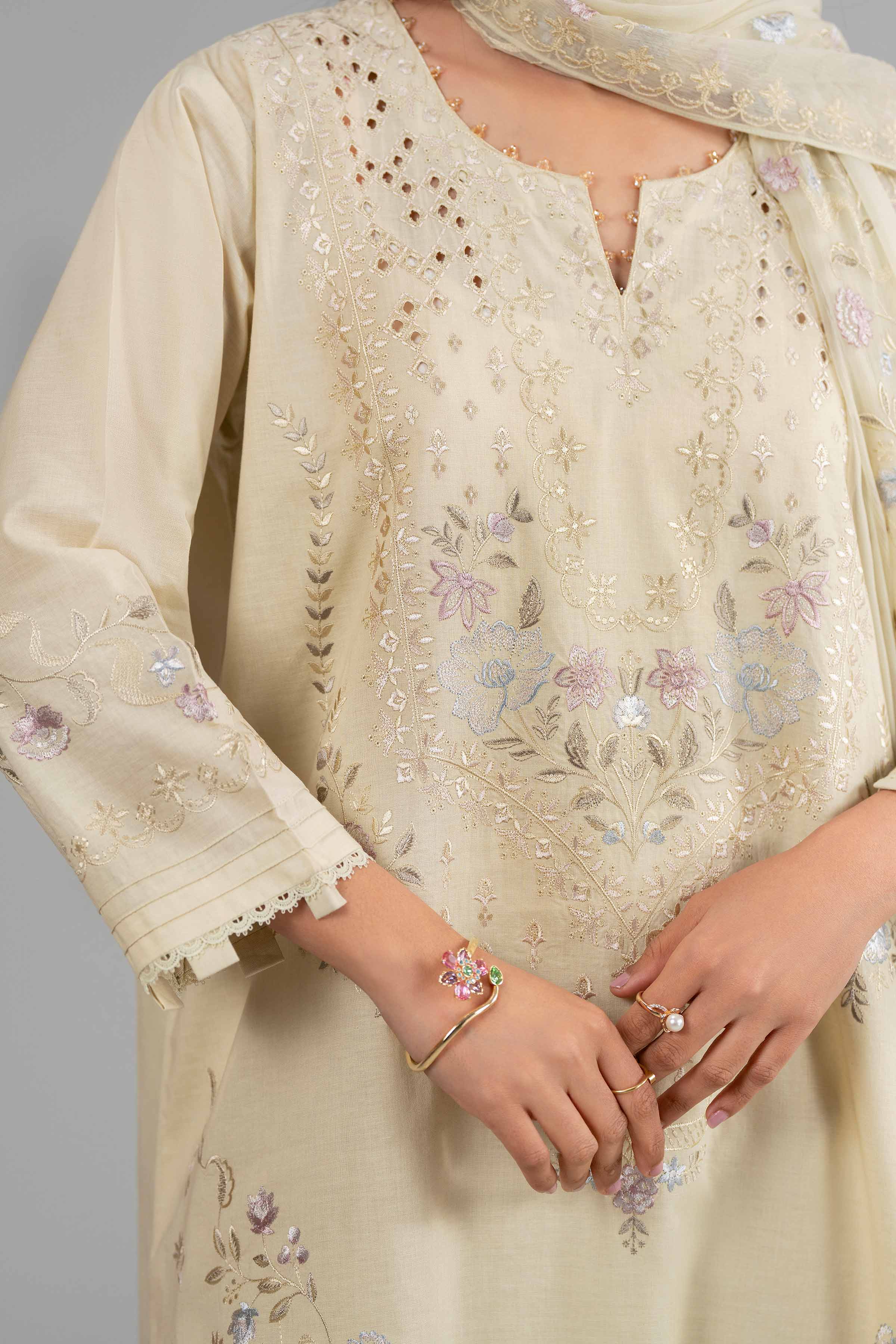 Original Nishat 3 Piece - Embroidered Suit - 42619946 | Buy Online in Pakistan