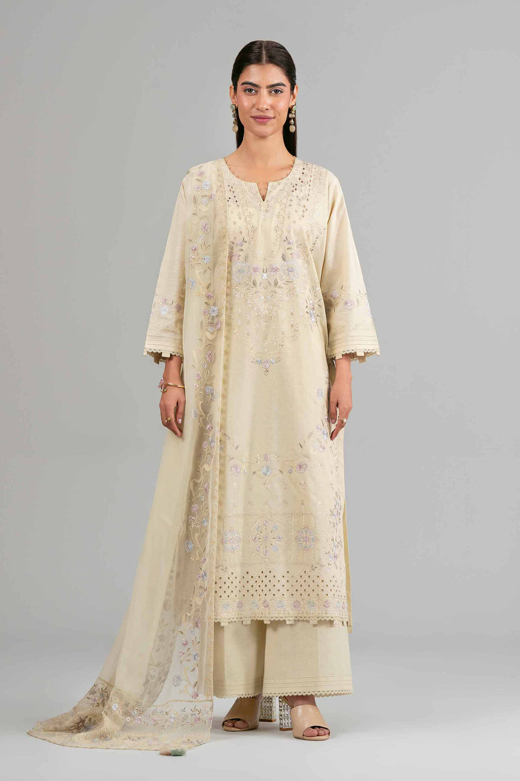 Original Nishat 3 Piece - Embroidered Suit - 42619946 | Buy Online in Pakistan