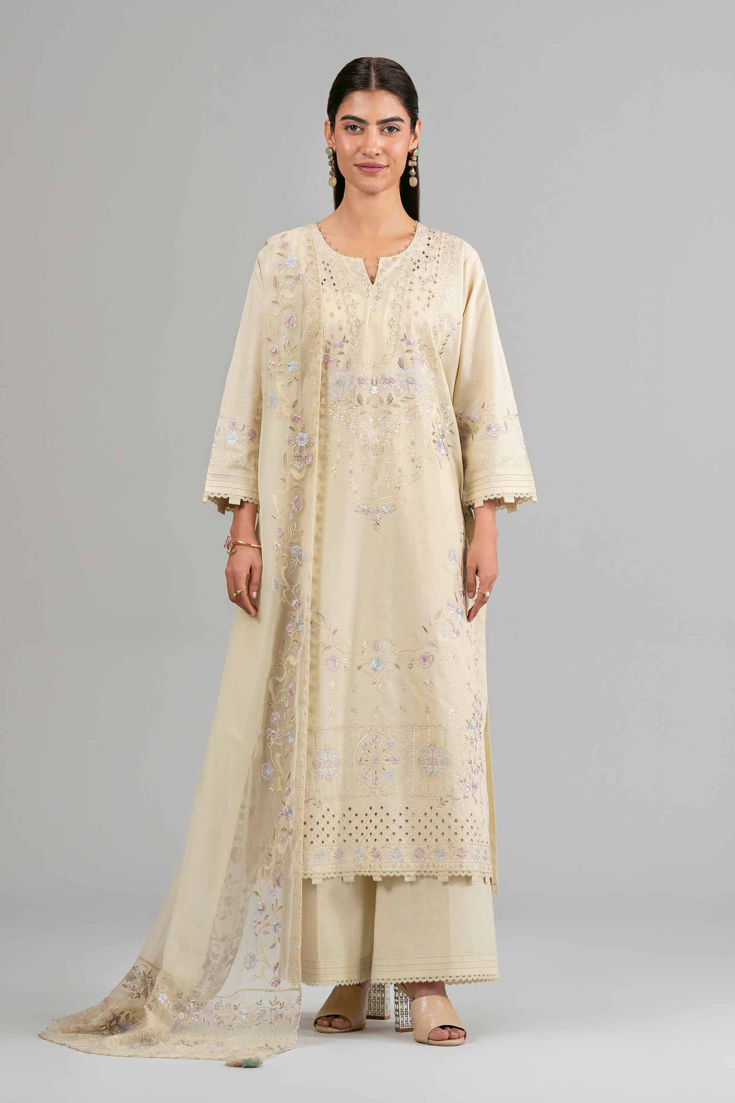 Original Nishat 3 Piece - Embroidered Suit - 42619946 | Buy Online in Pakistan