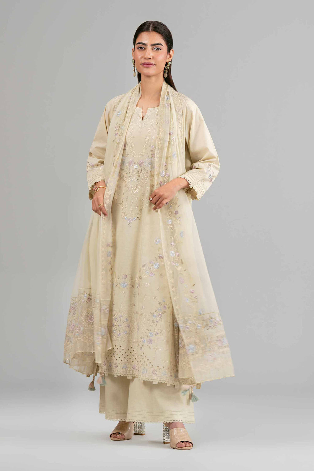 Original Nishat 3 Piece - Embroidered Suit - 42619946 | Buy Online in Pakistan