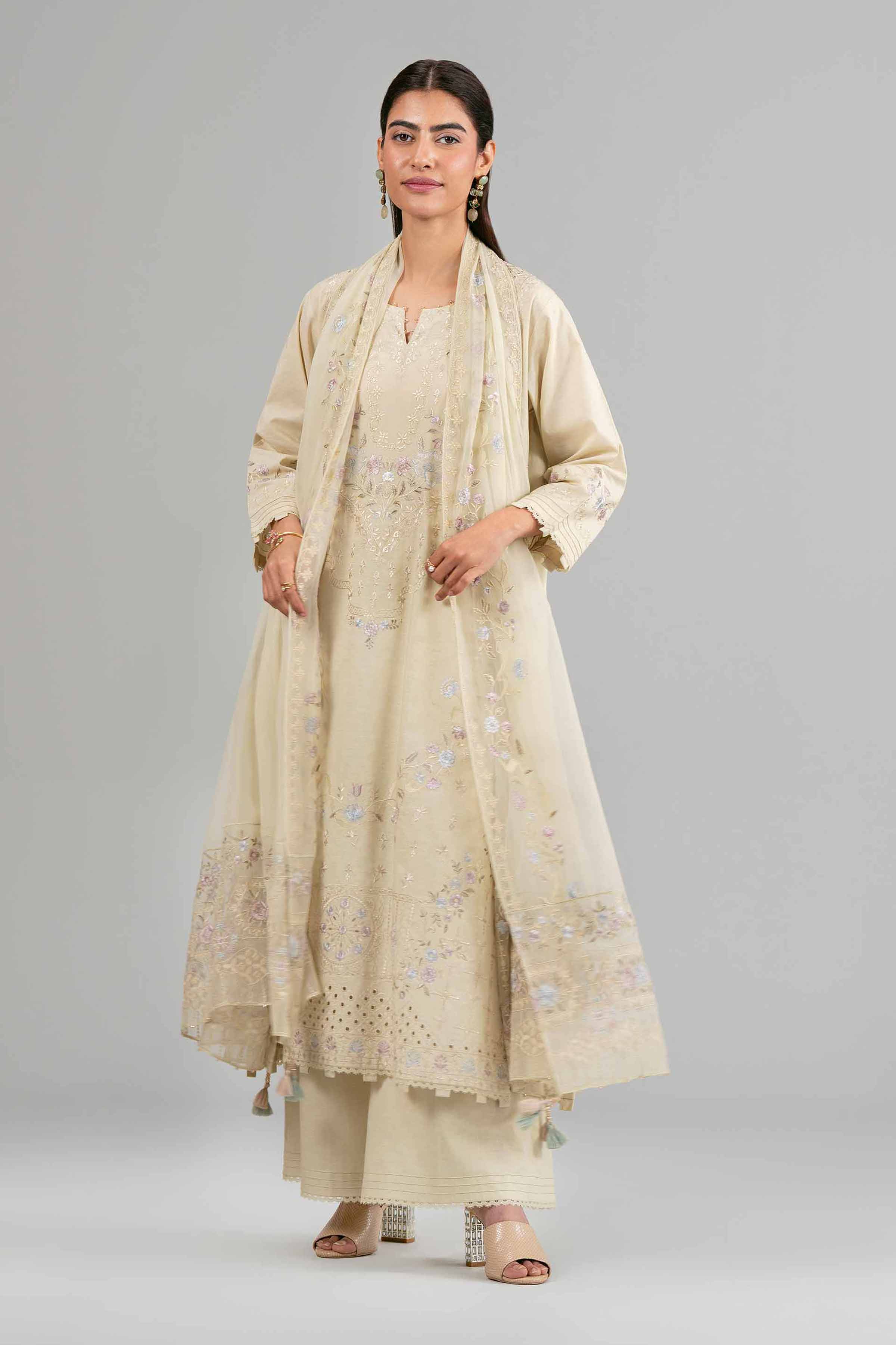 Original Nishat 3 Piece - Embroidered Suit - 42619946 | Buy Online in Pakistan