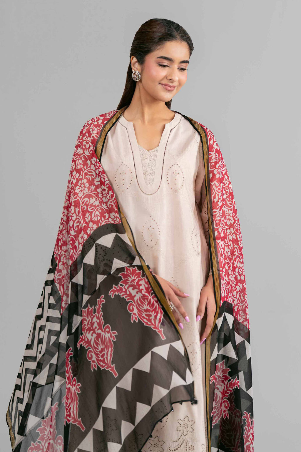 Original Nishat 3 Piece - Printed Embroidered Suit - 42619949 | Buy Online in Pakistan