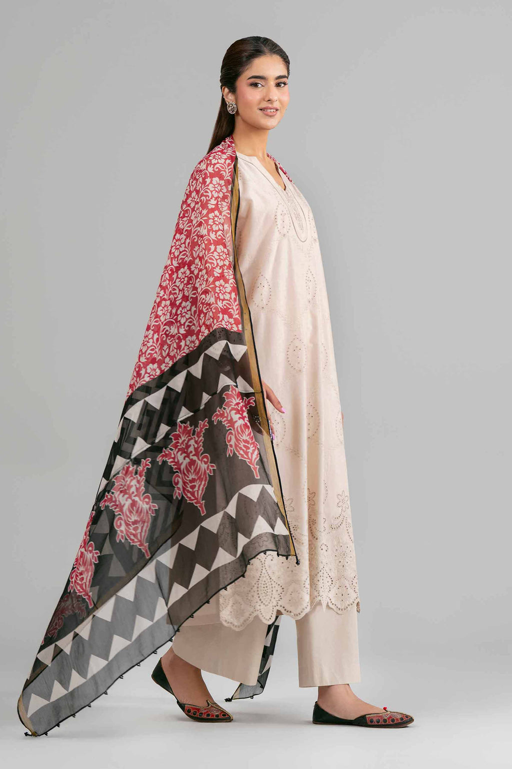 Original Nishat 3 Piece - Printed Embroidered Suit - 42619949 | Buy Online in Pakistan