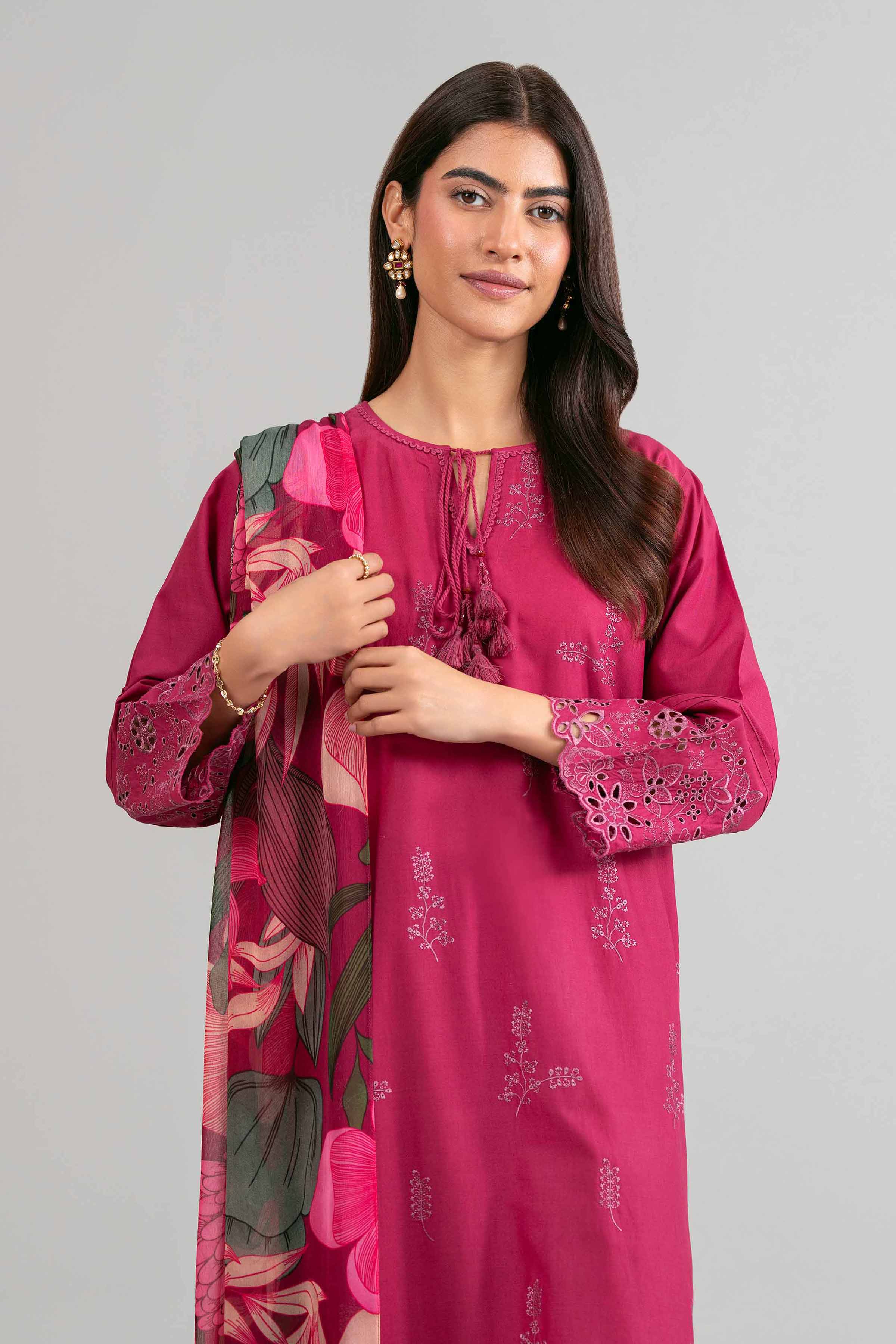 Original Nishat 3 Piece - Printed Embroidered Suit - 42619956 | Buy Online in Pakistan