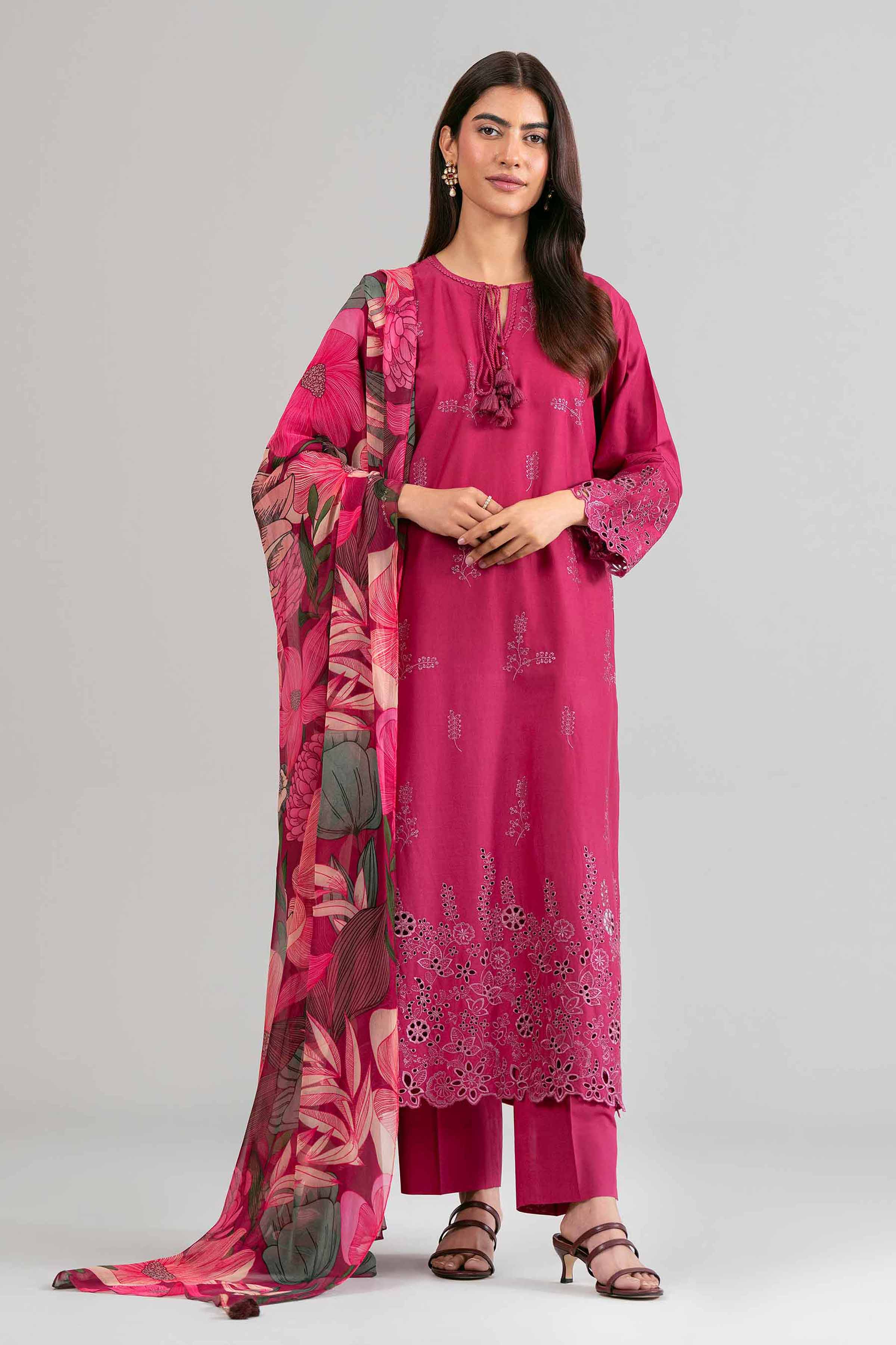 Original Nishat 3 Piece - Printed Embroidered Suit - 42619956 | Buy Online in Pakistan