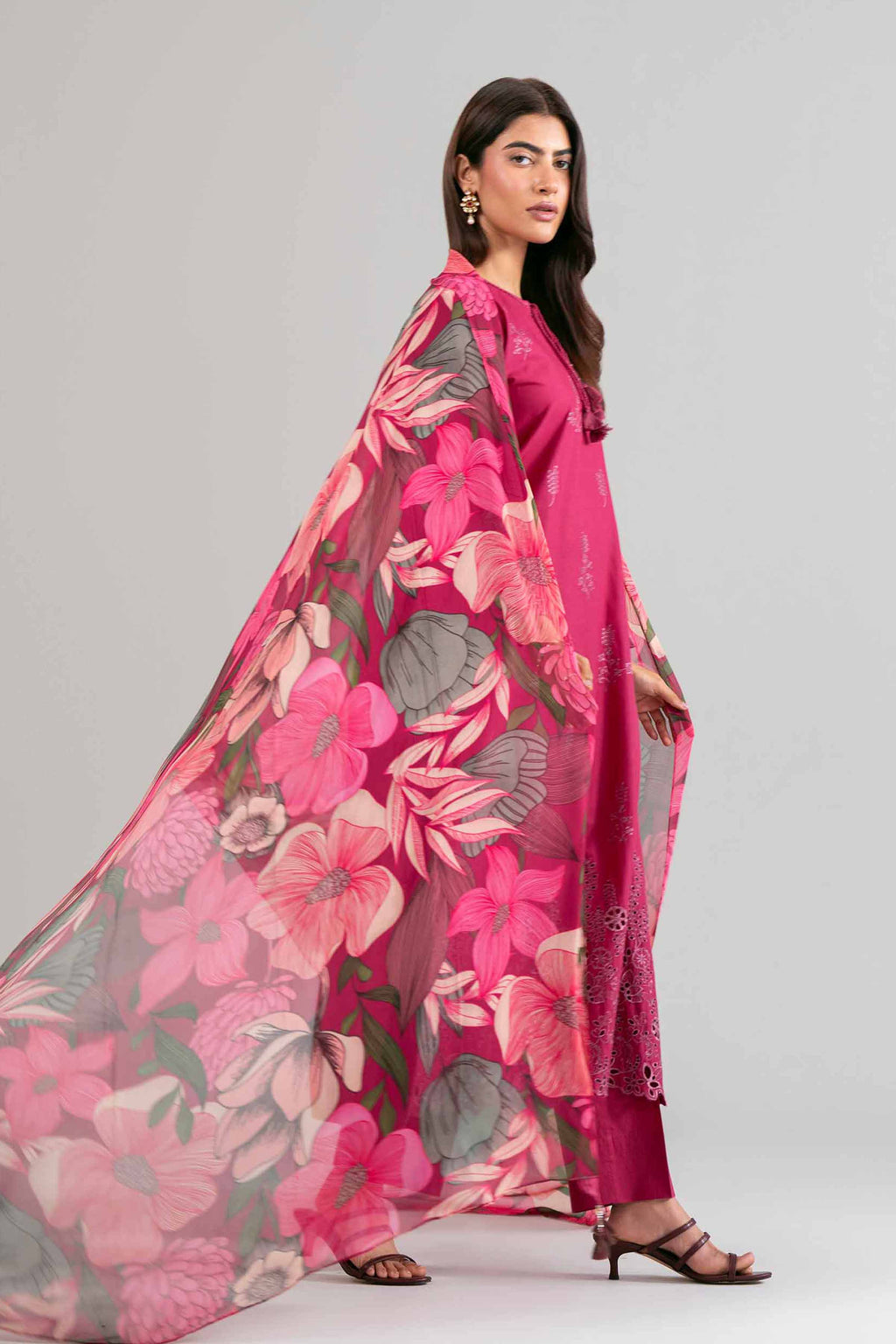 Original Nishat 3 Piece - Printed Embroidered Suit - 42619956 | Buy Online in Pakistan