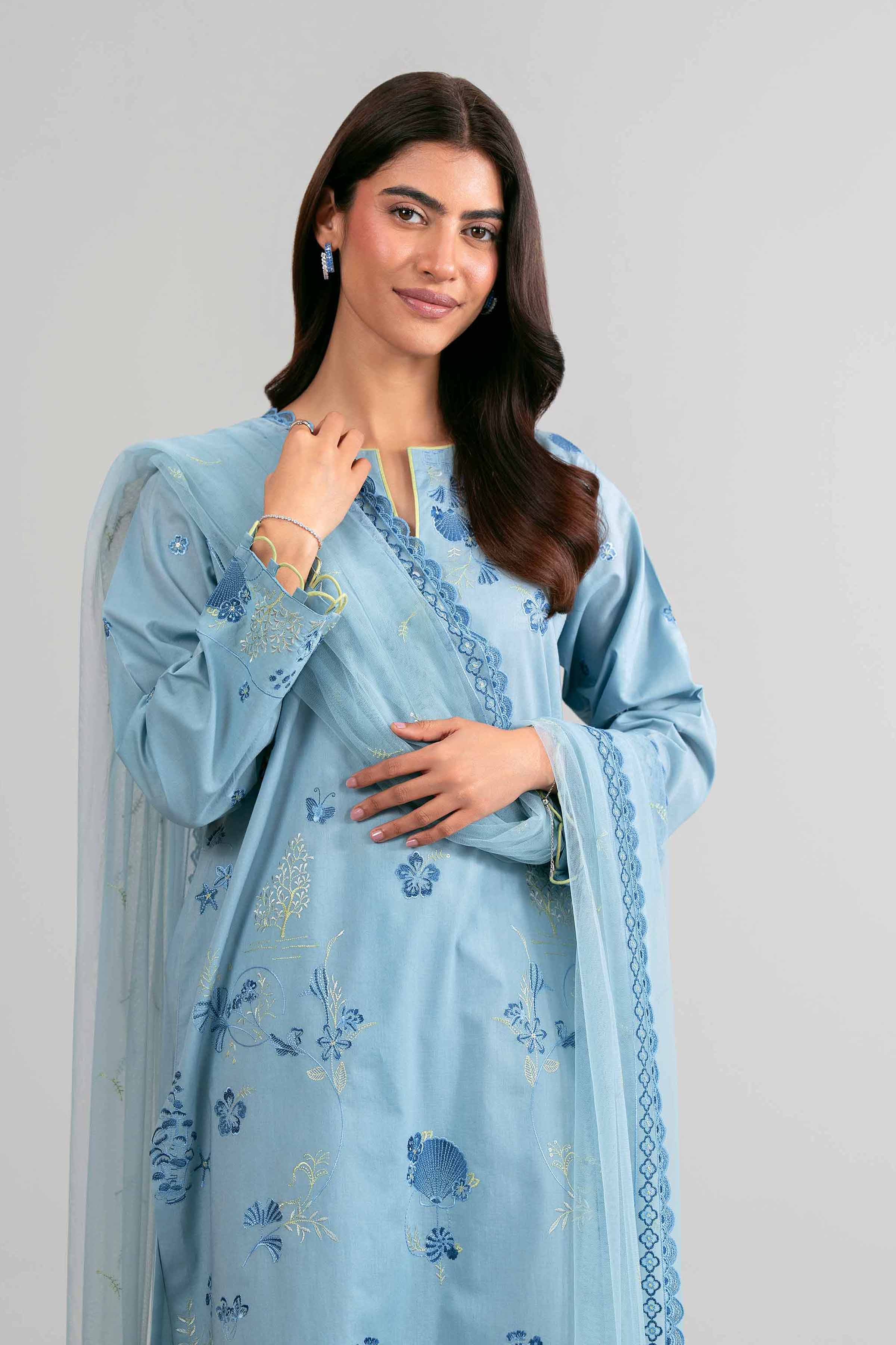 Original Nishat 3 Piece - Embroidered Suit - 42619960 | Buy Online in Pakistan